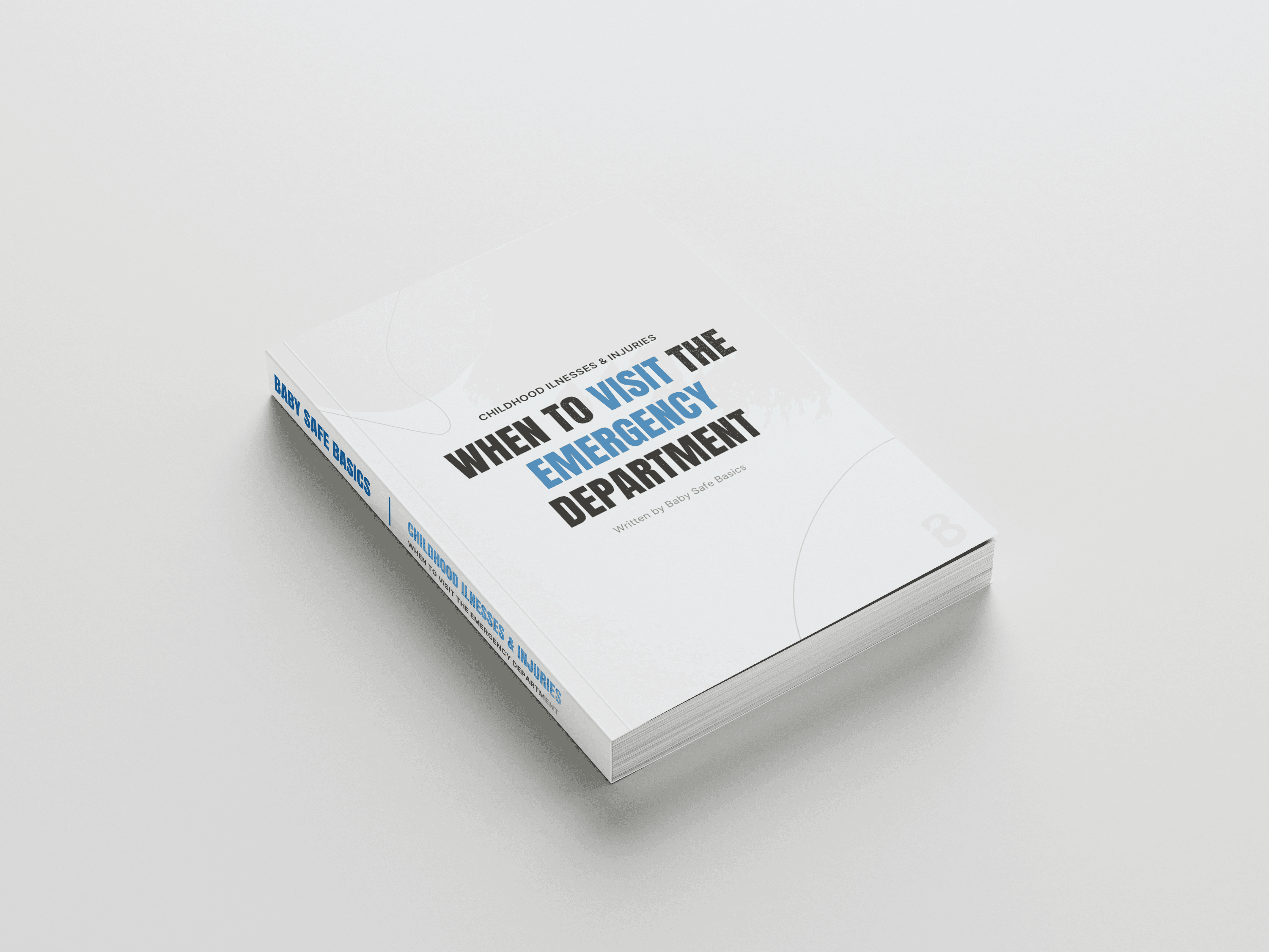 Book Mockup for When to visit emergency department