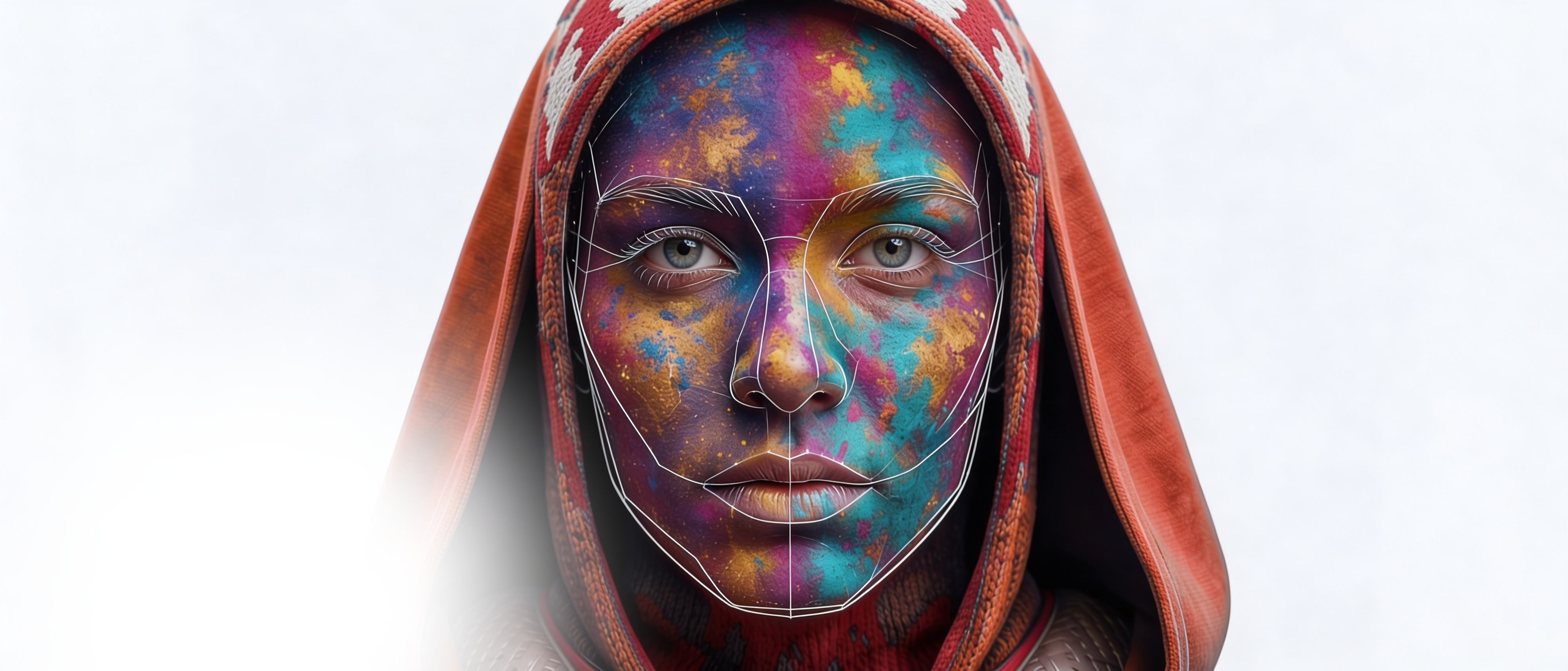 creative visual of woman face