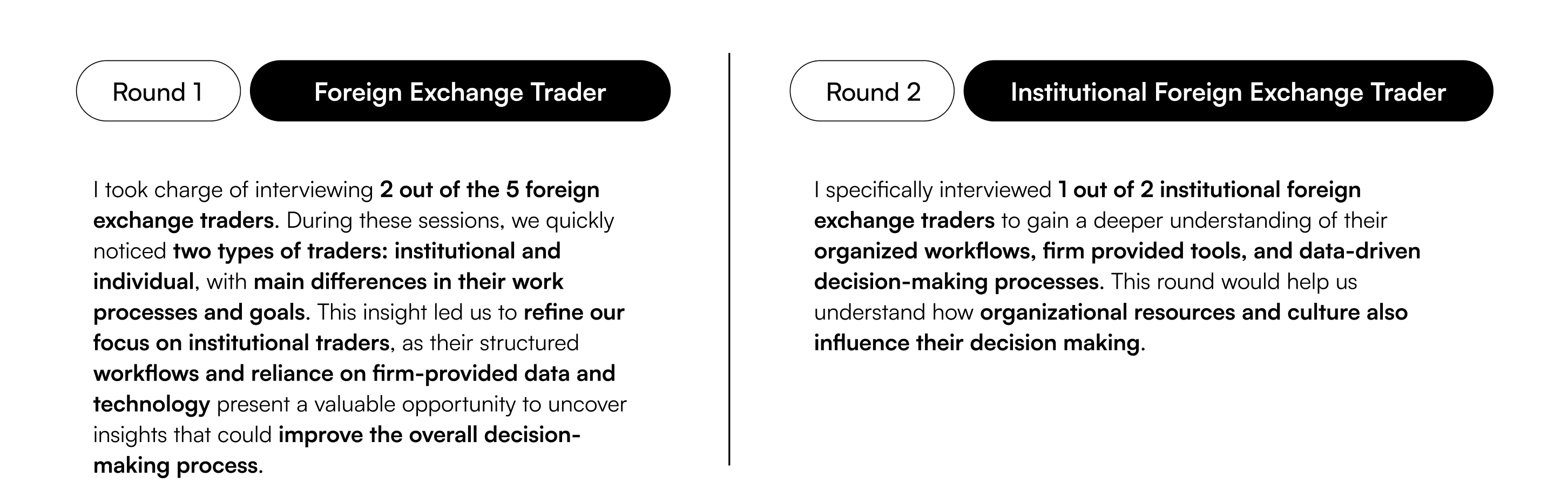 Participant screening criteria