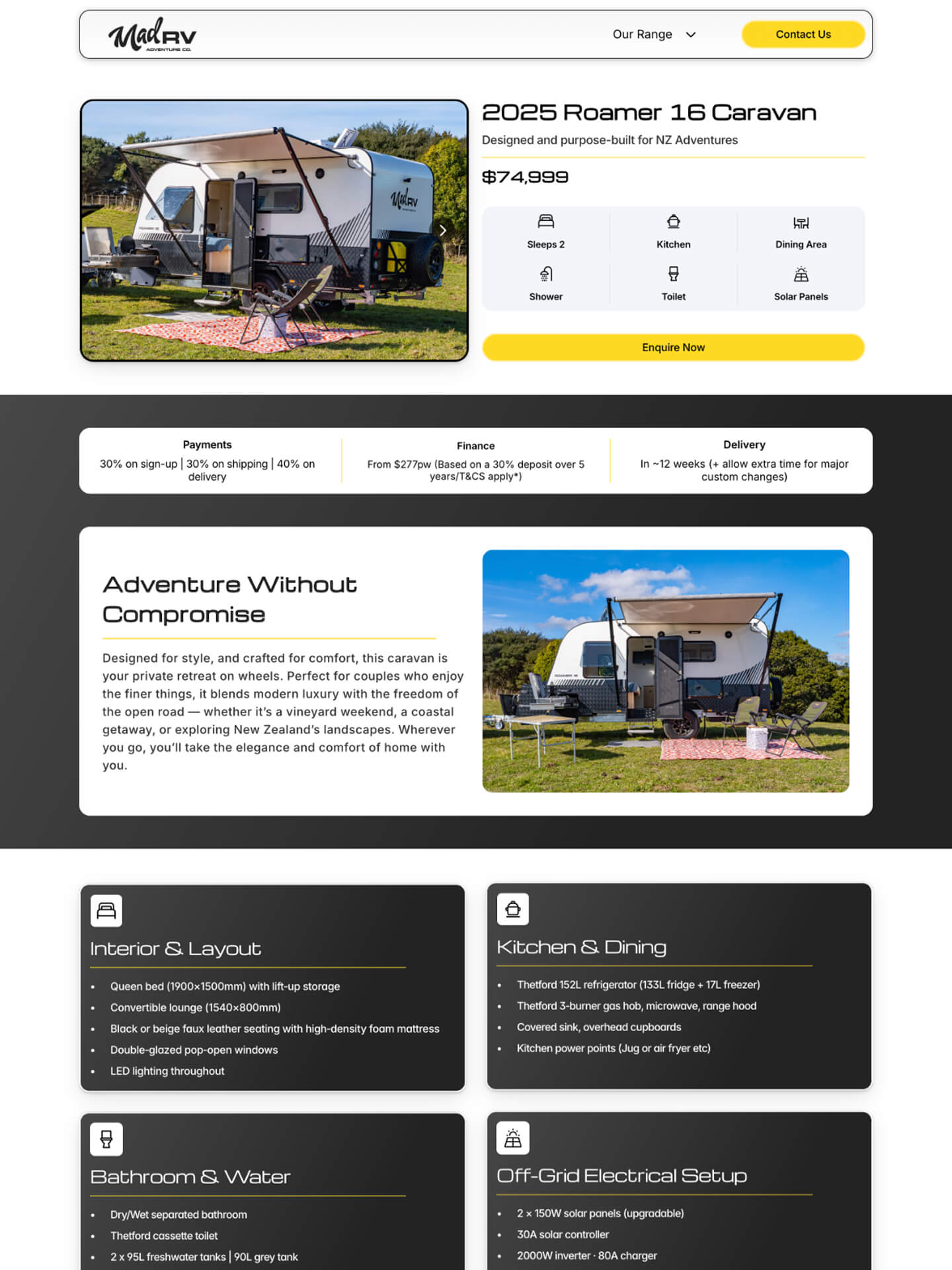 Web Design of a Electrician