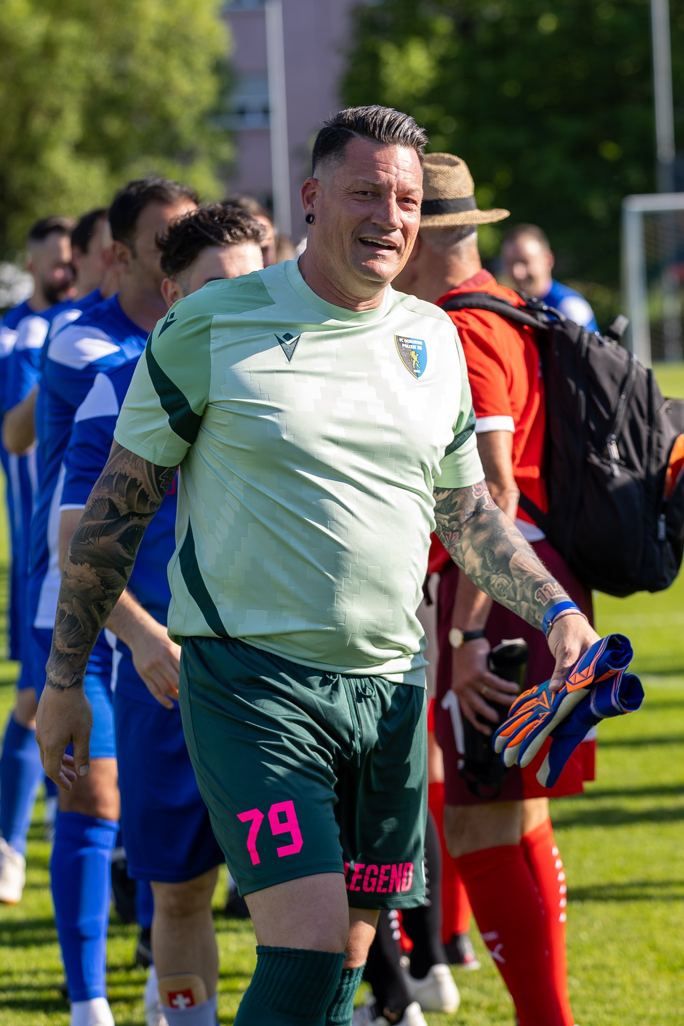 FC Oerlikon/Polizei goalkeeper after Suisse Nati Legends match, Sponsorenfestival 2026