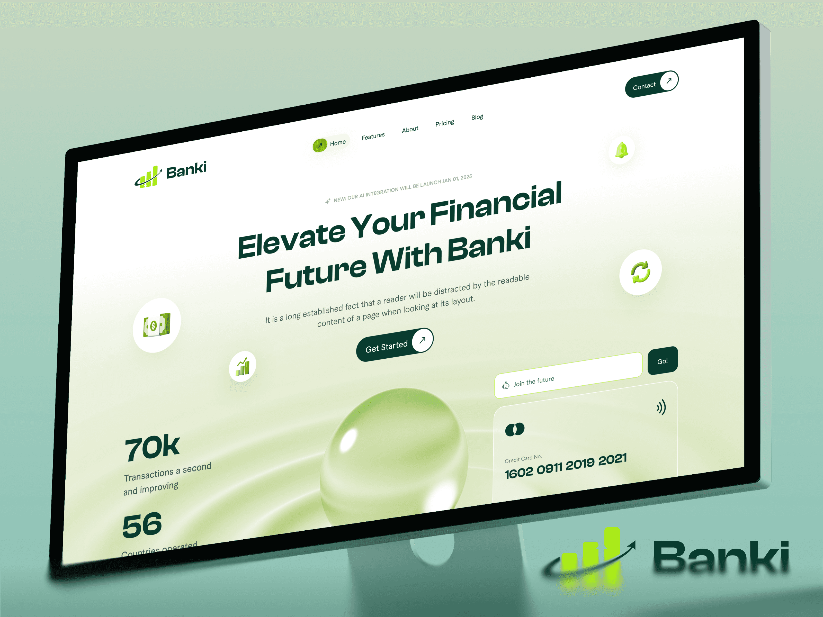 framer finance template