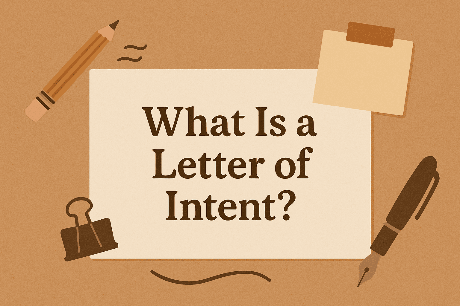 What is a letter of intent