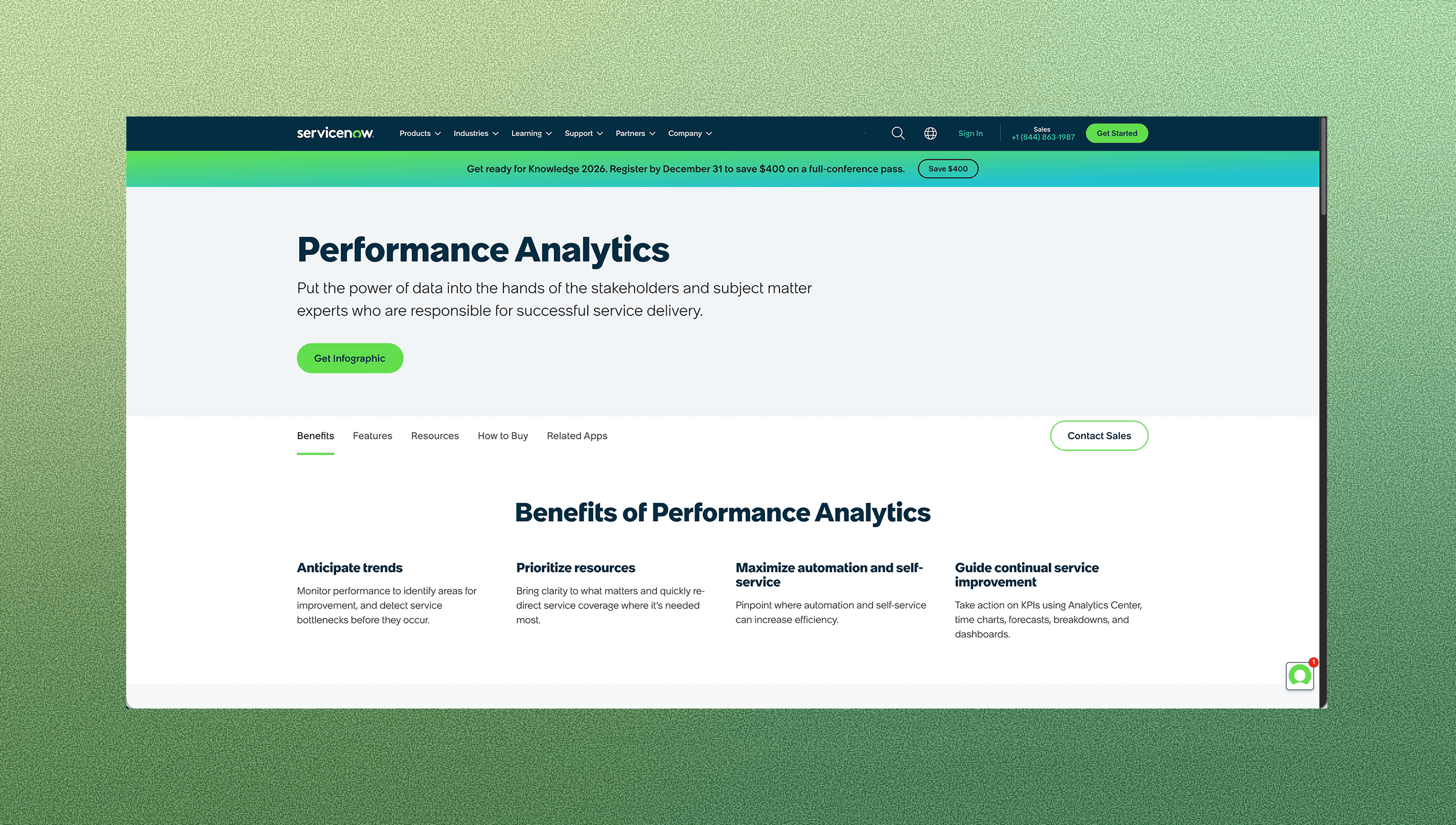 ServiceNow Performance Analytics