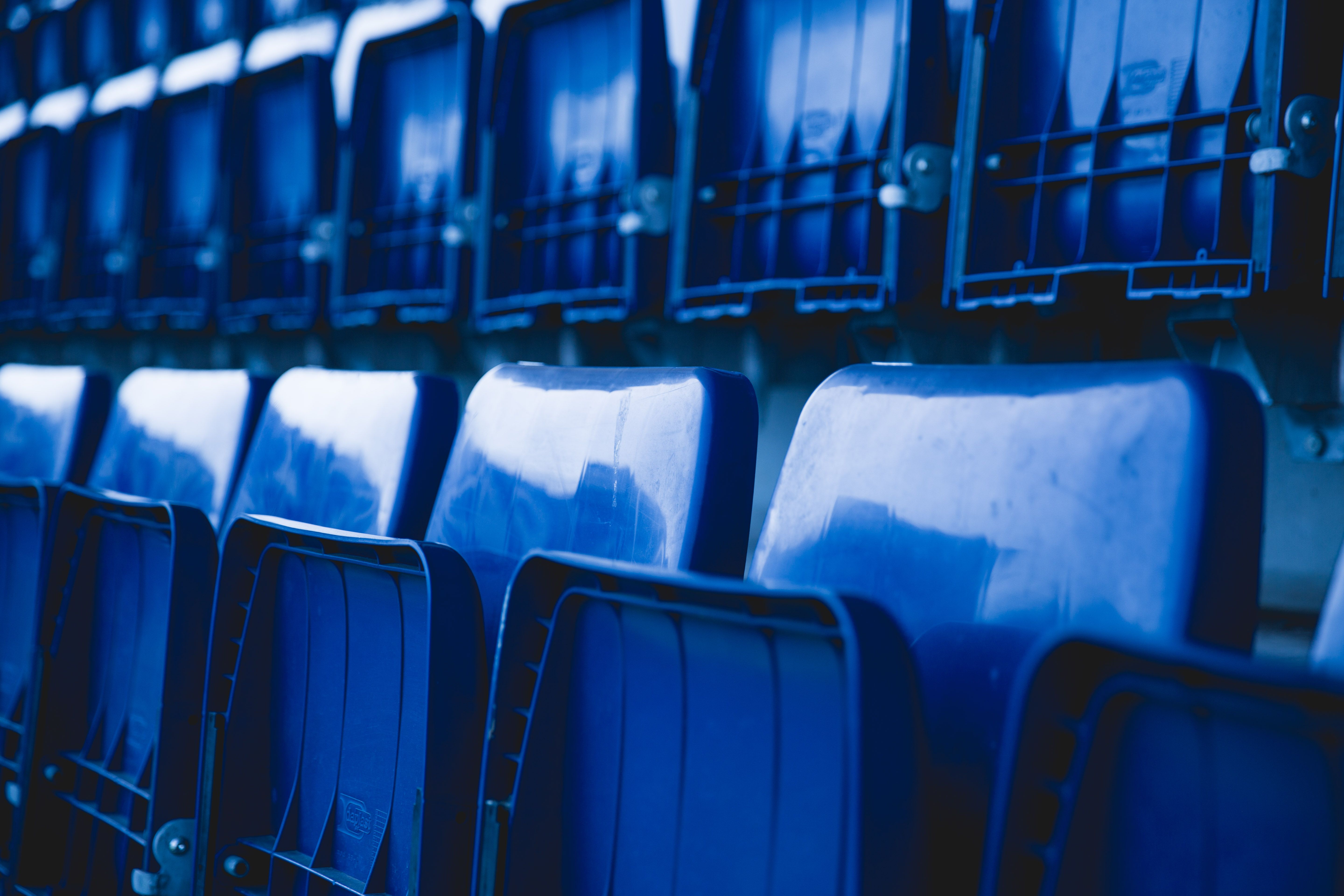 Empty stands at Blueberry Park