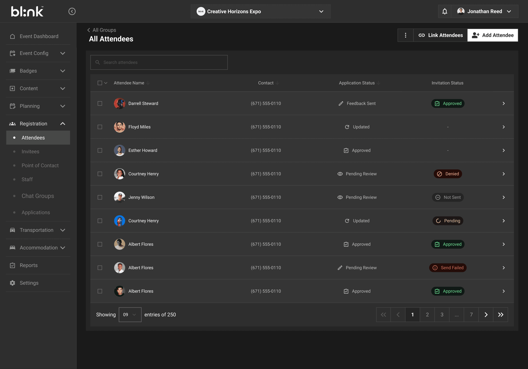 An image of Dreelio's dashboard