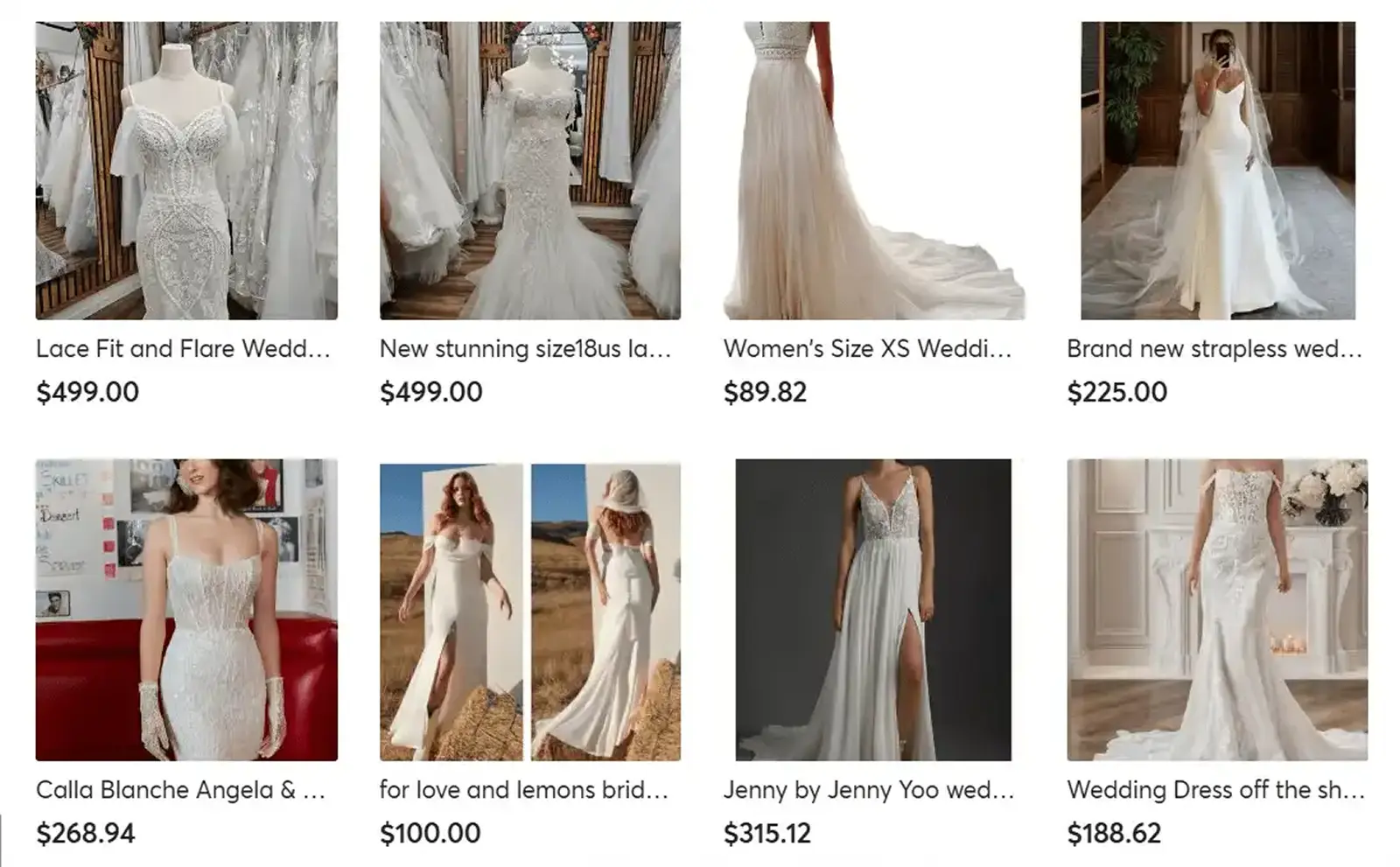 Mercari Wedding Dresses