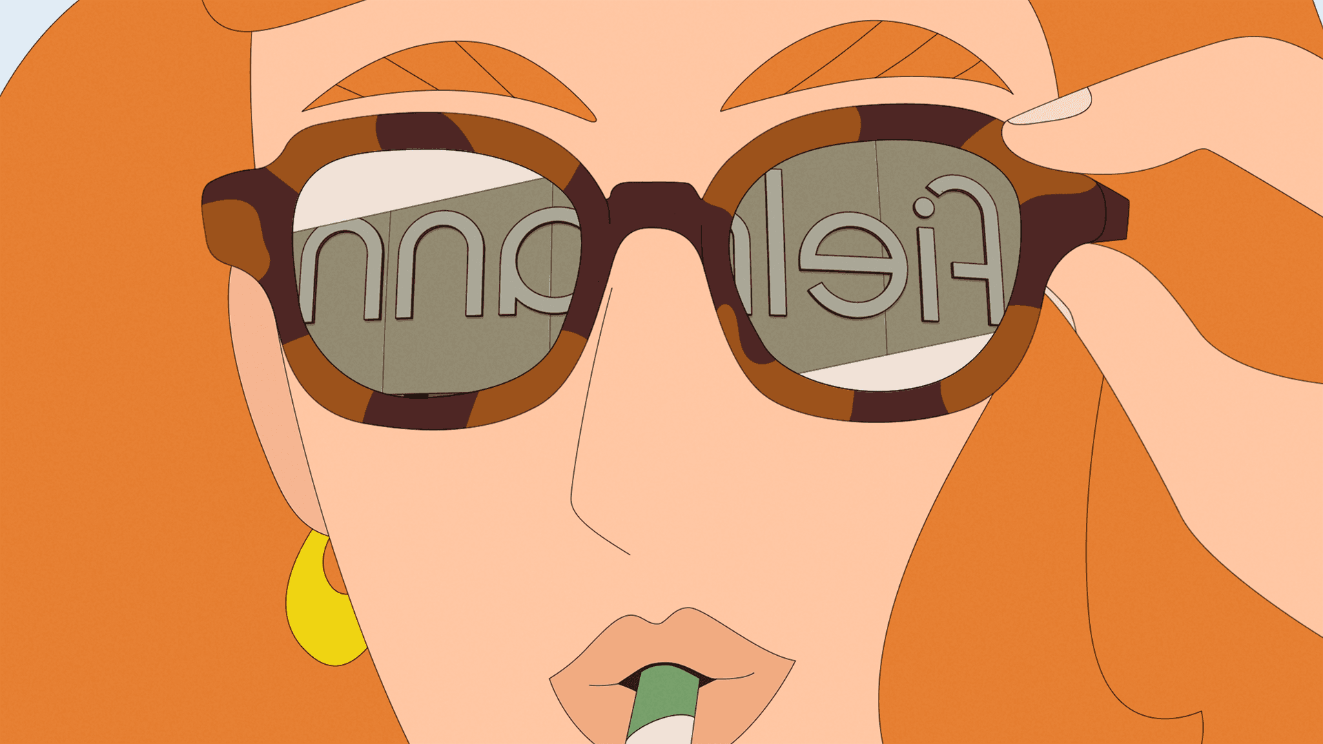 Illustrated eye care campaign visual created for Fielmann Eye Check-up services.