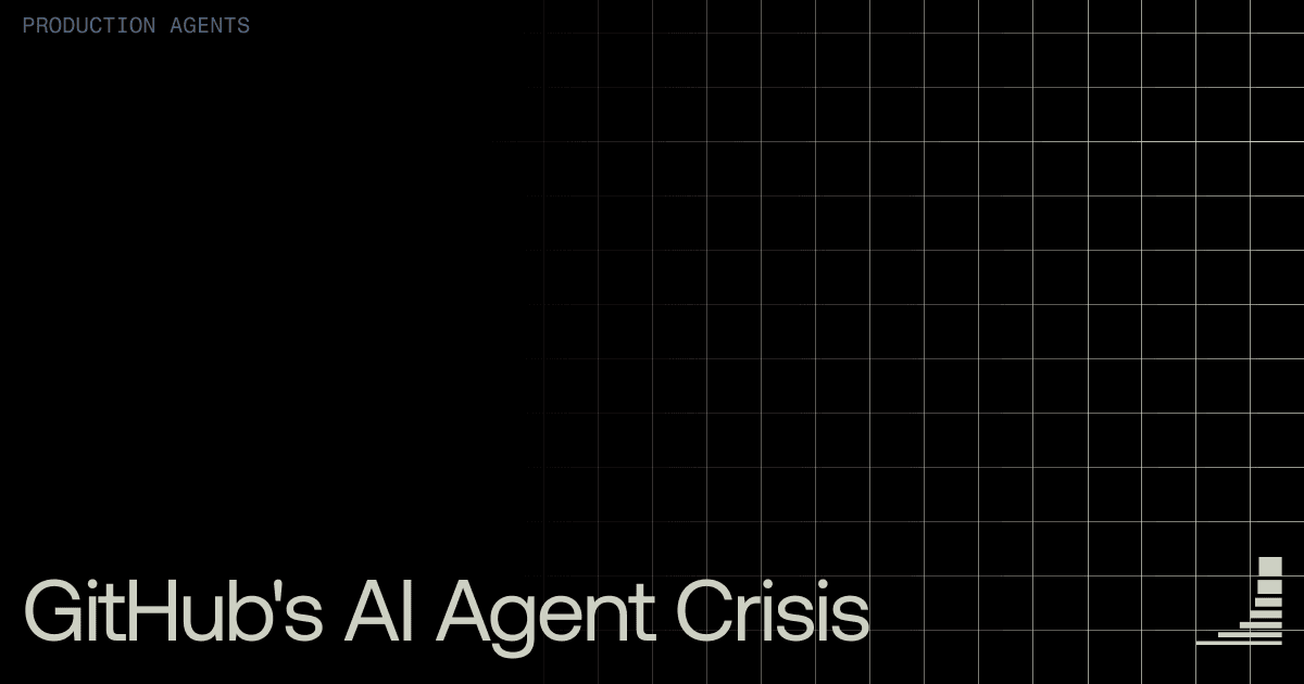 Waxell blog cover: GitHub AI agent infrastructure crisis