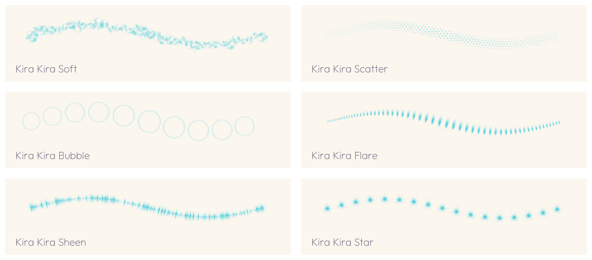 Likewise KiraKiraの全ブラシを、Magmaのブラシエンジンで描いた線