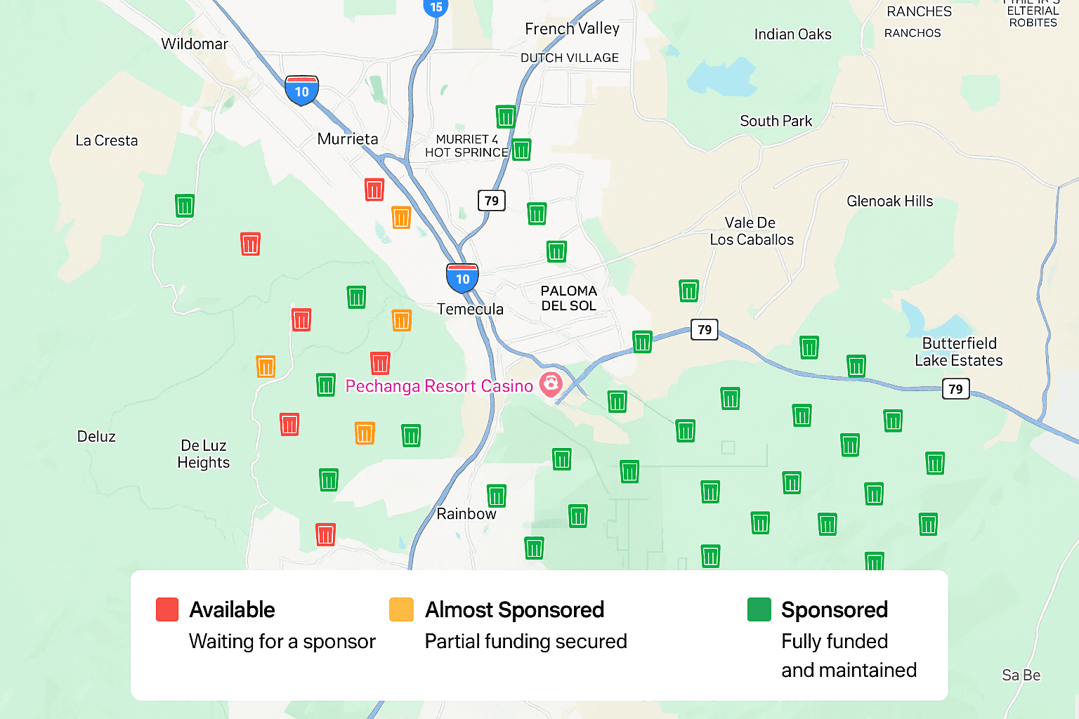 dumpster map