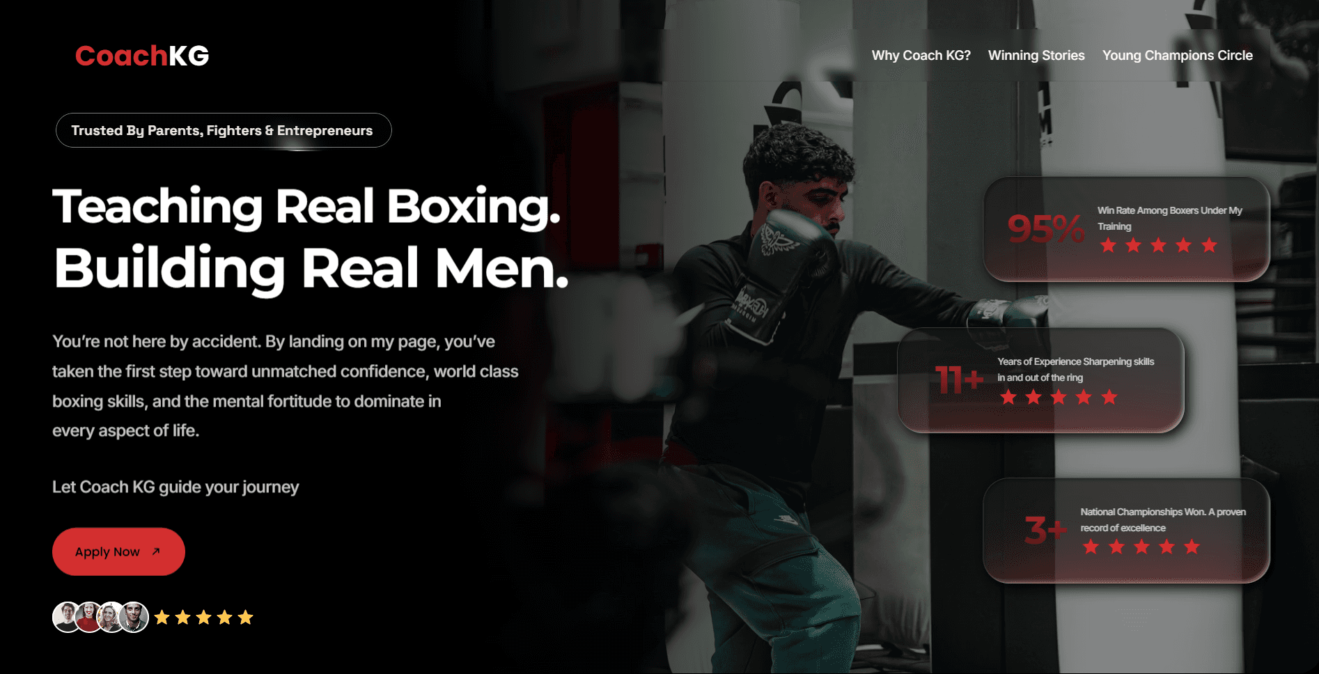 Personal Boxing Coach Web Design Project