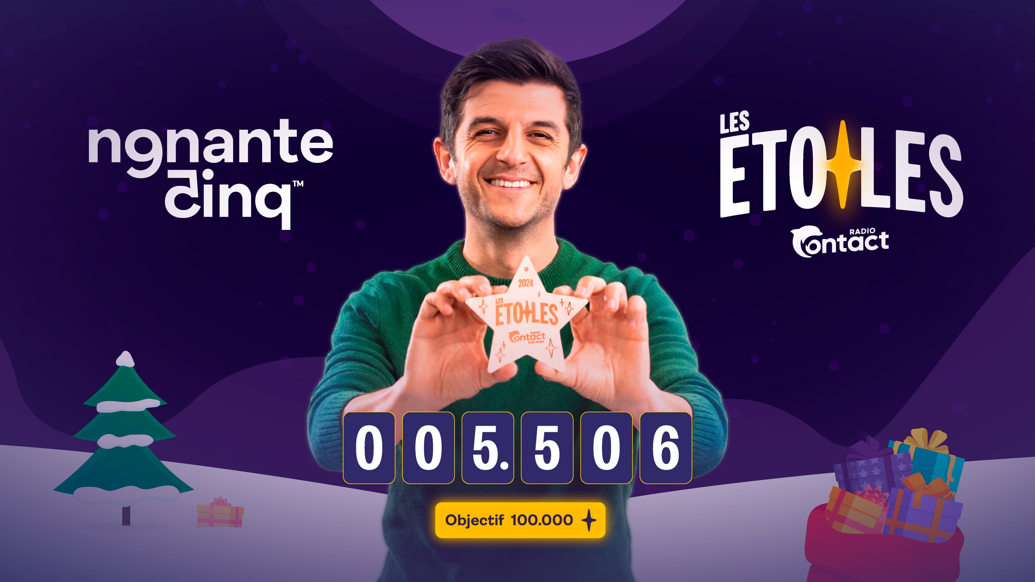 Rectangular packaging box with a pale yellow-to-orange gradient, featuring a large half-smiley face and “Smiley Co” branding, set on a split orange and yellow background.