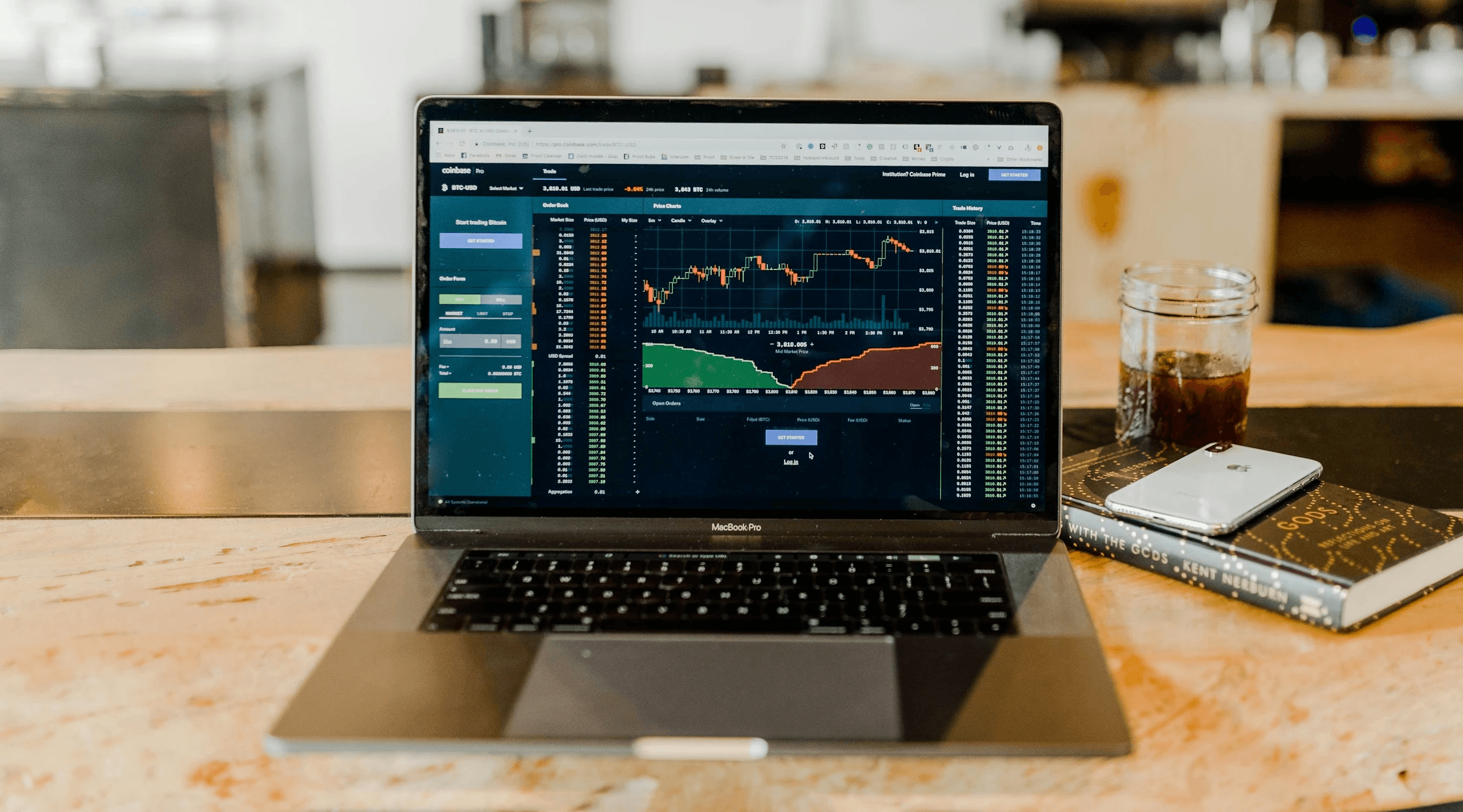 Laptop displaying complex financial market data - Best Time Frame for Crypto Trading