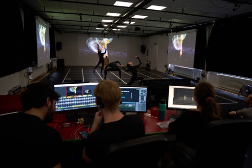 Kitchen interior of Studio 44 Mocap Lab Gilles Jobin