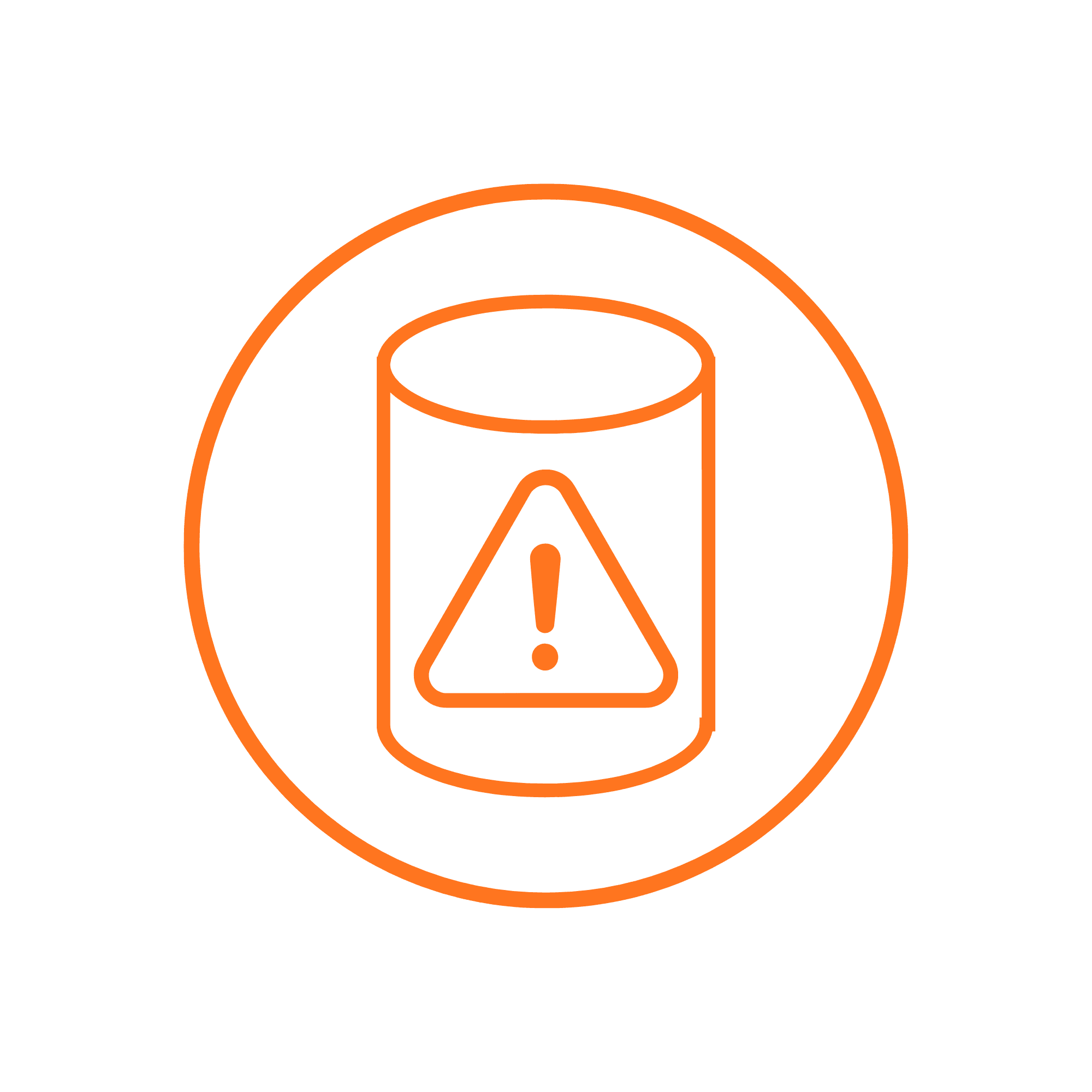 Premature tank failure warning icon