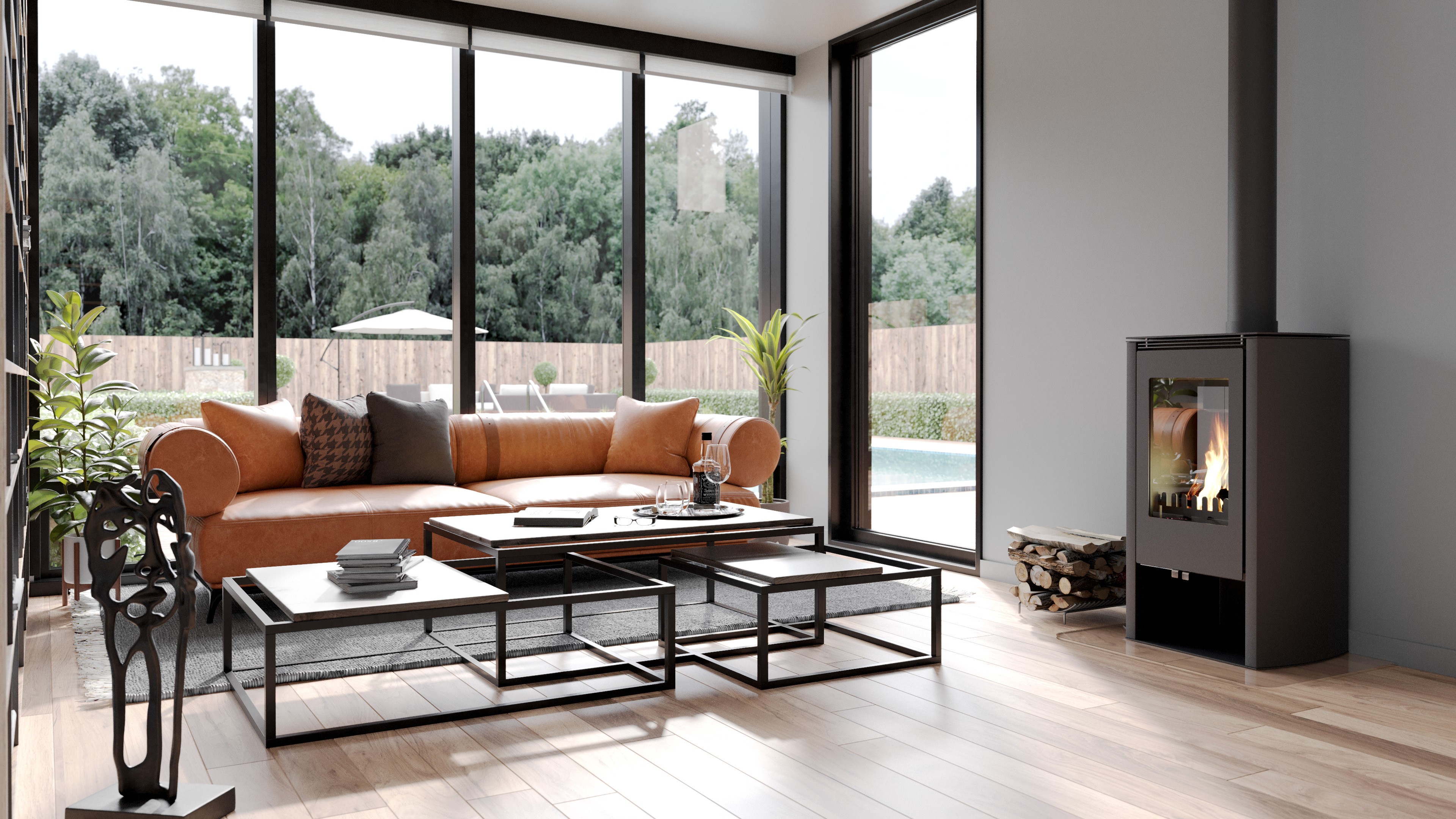 Creative portfolio cover featuring a stylish person in a trench coat with bold text.