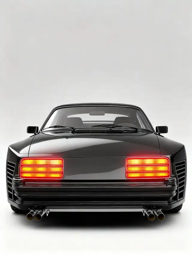 Classic Black Sports Car