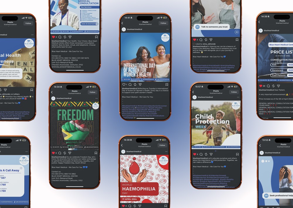 mockups of bhm's social posts