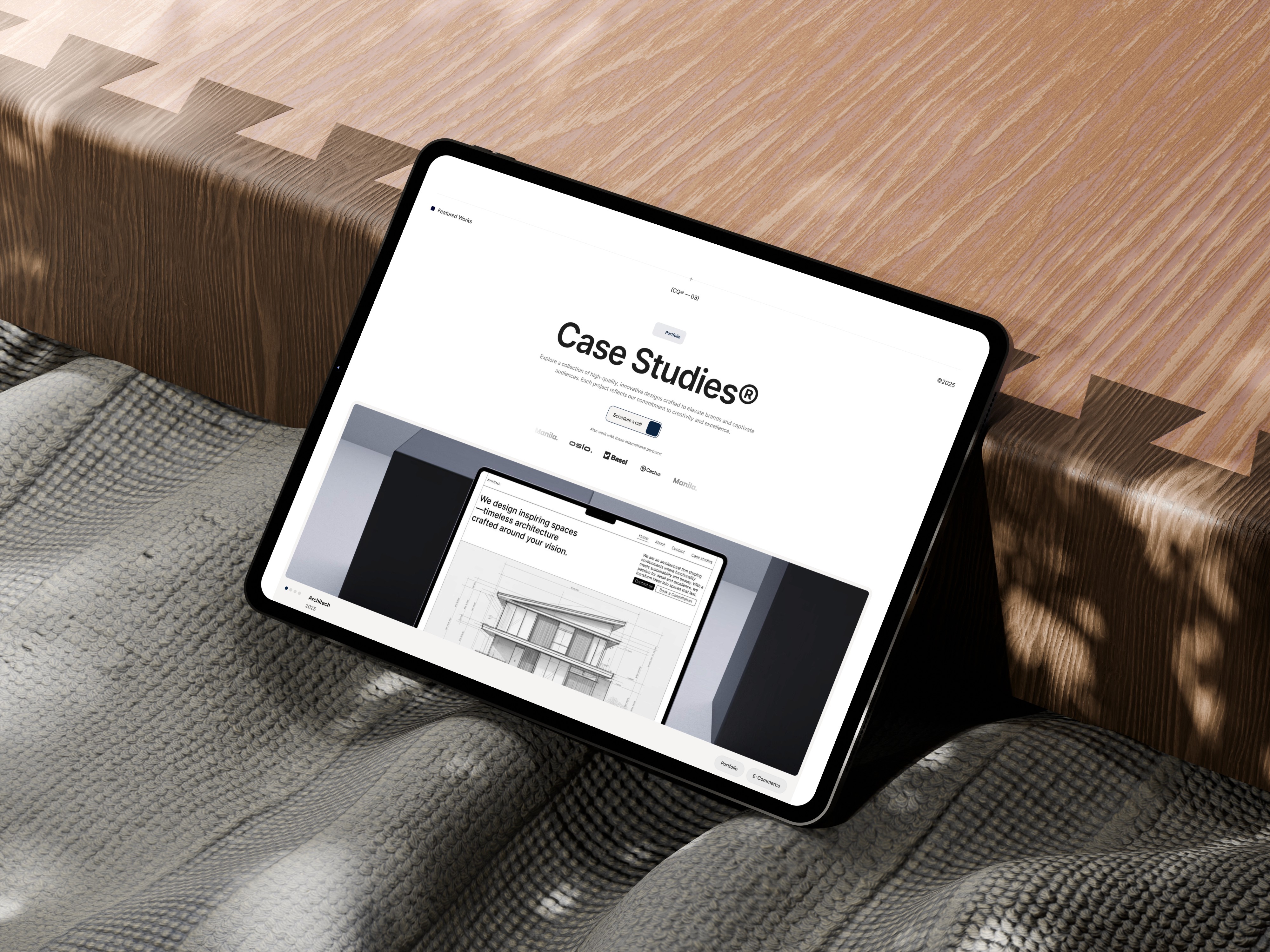 A mobile phone between to rocks