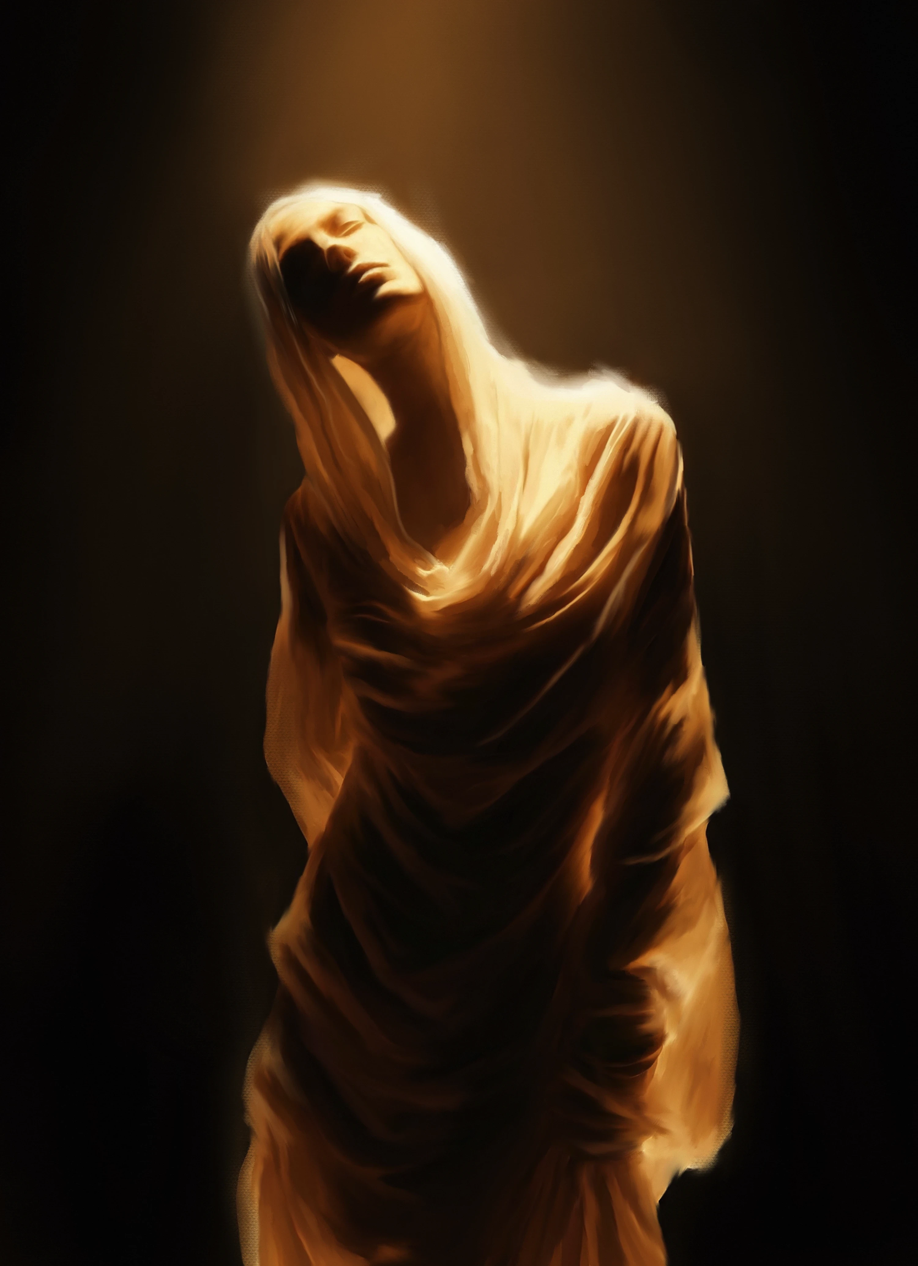 Girl on light