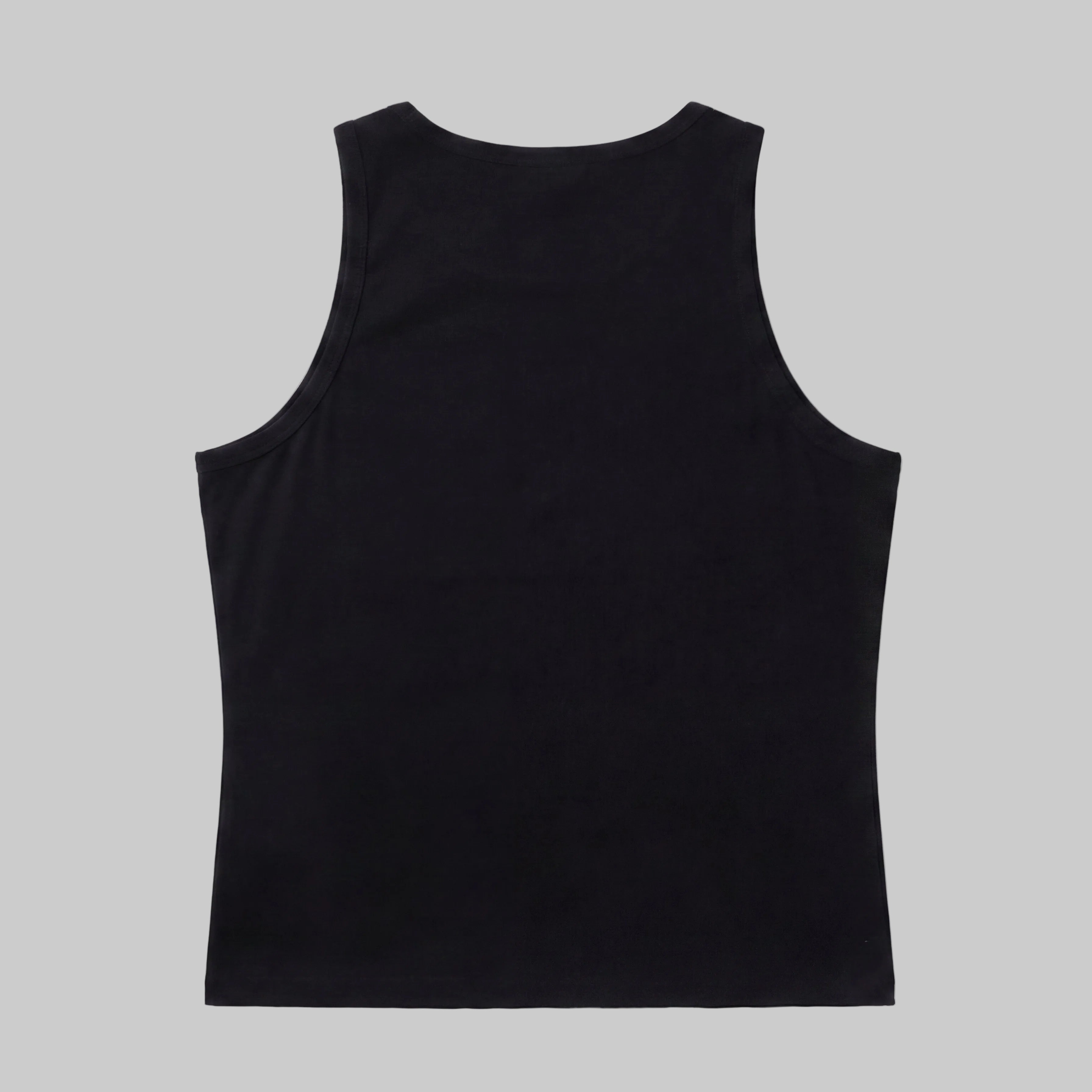 LUCA Meander women's cycling vest in black, back flat lay