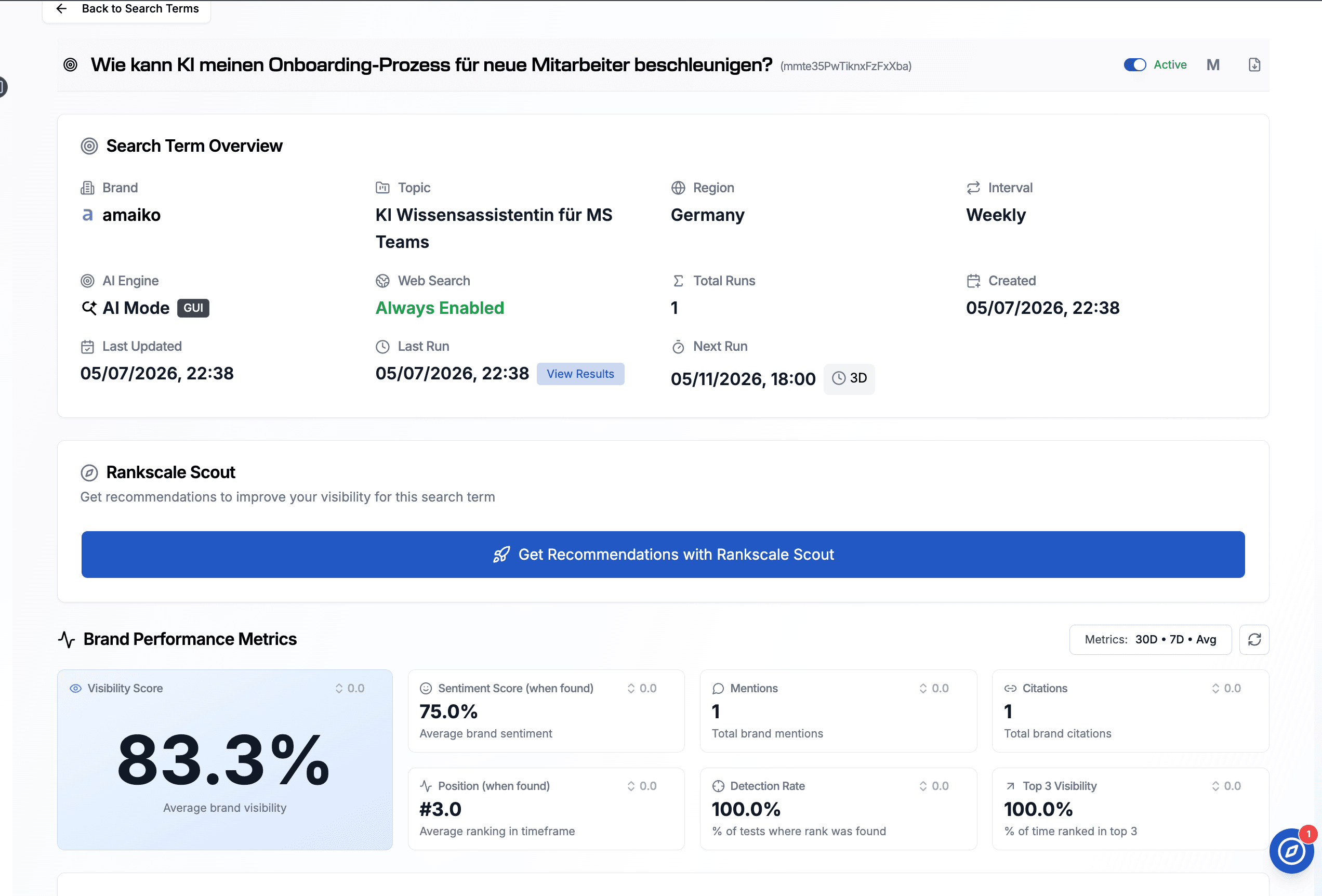 Wie kann KI meinen Onboarding-Prozess für neue Mitarbeiter beschleunigen mit 83,3% AI Visibiliry Score