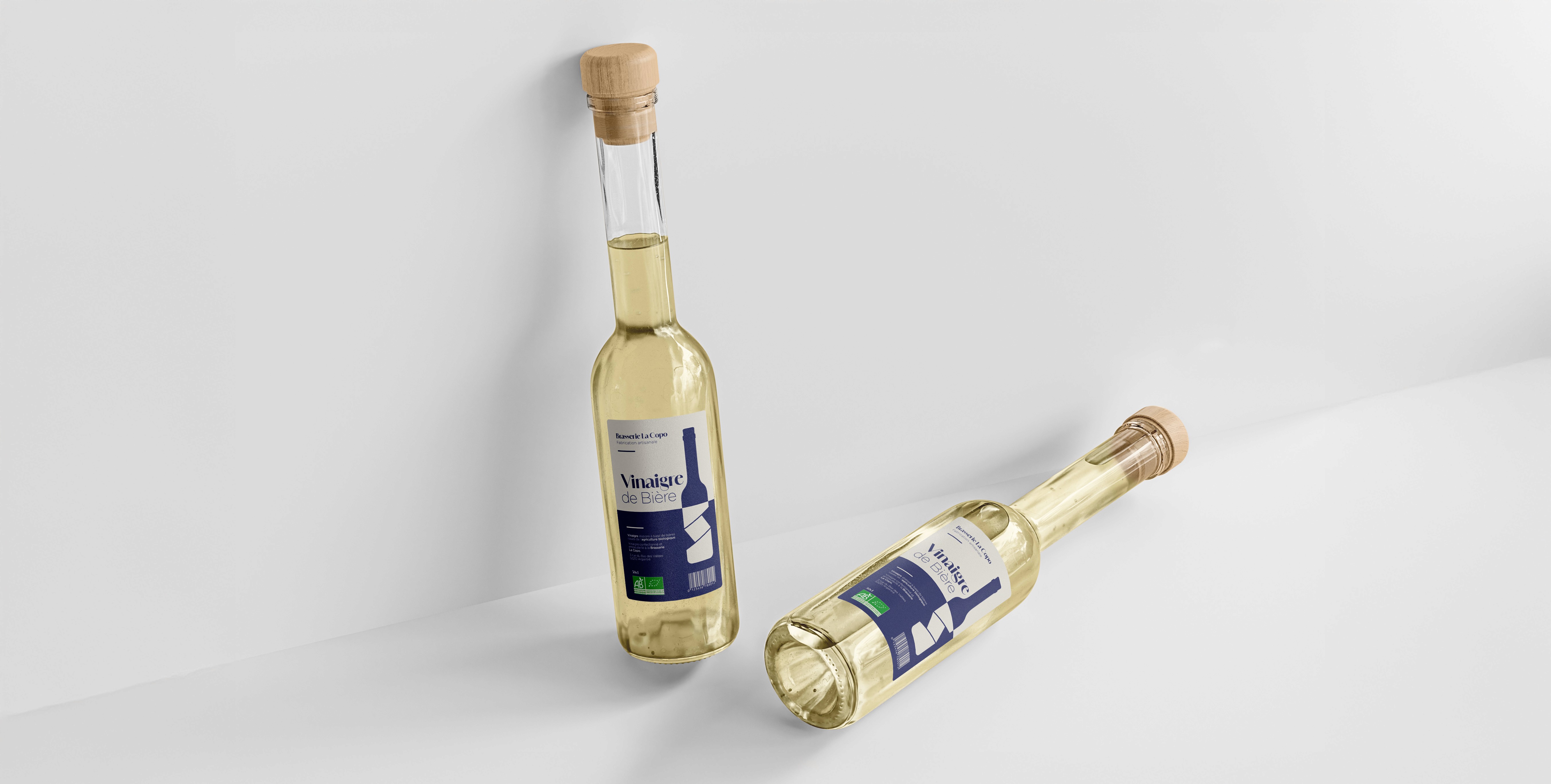 Étiquette vinaigre de bière_La Copo_Graphisme_Wallis Foucher
