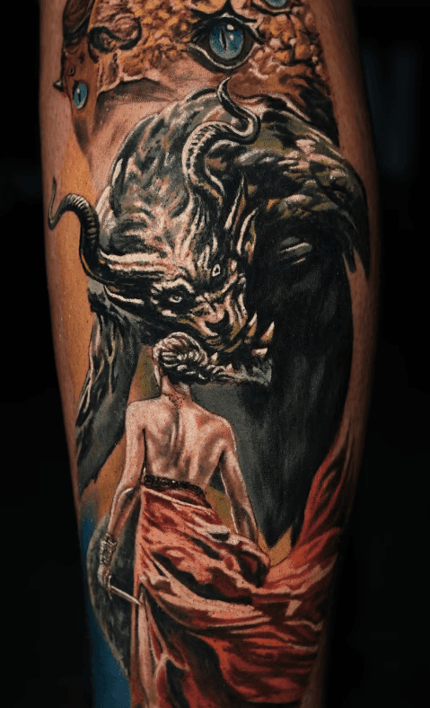 Athlete winning a race