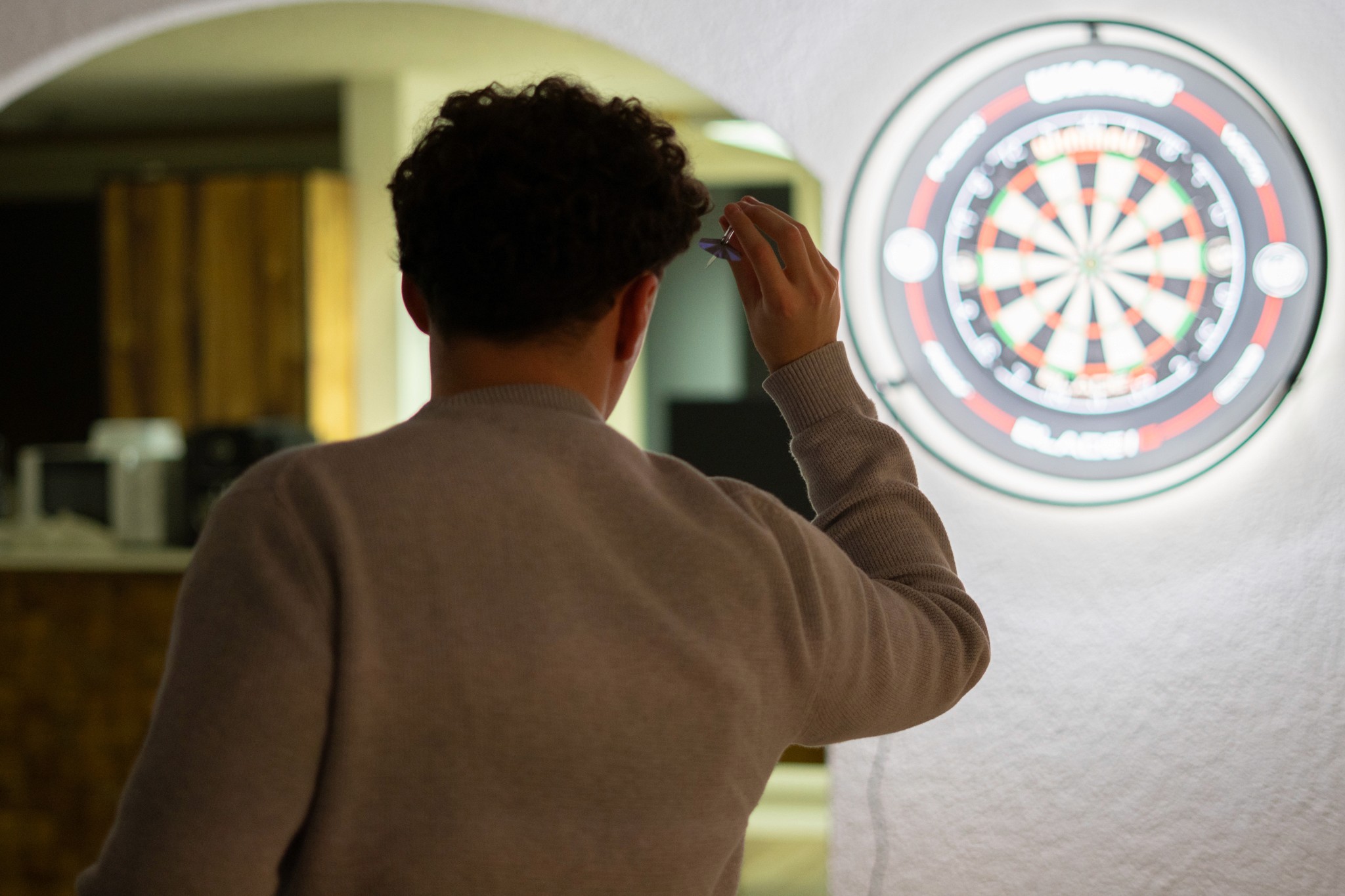 Colorful wavelike design.