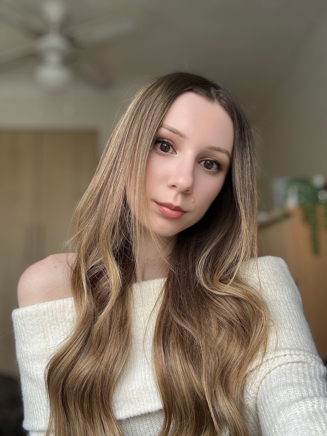 Charlotte Frost at her desk