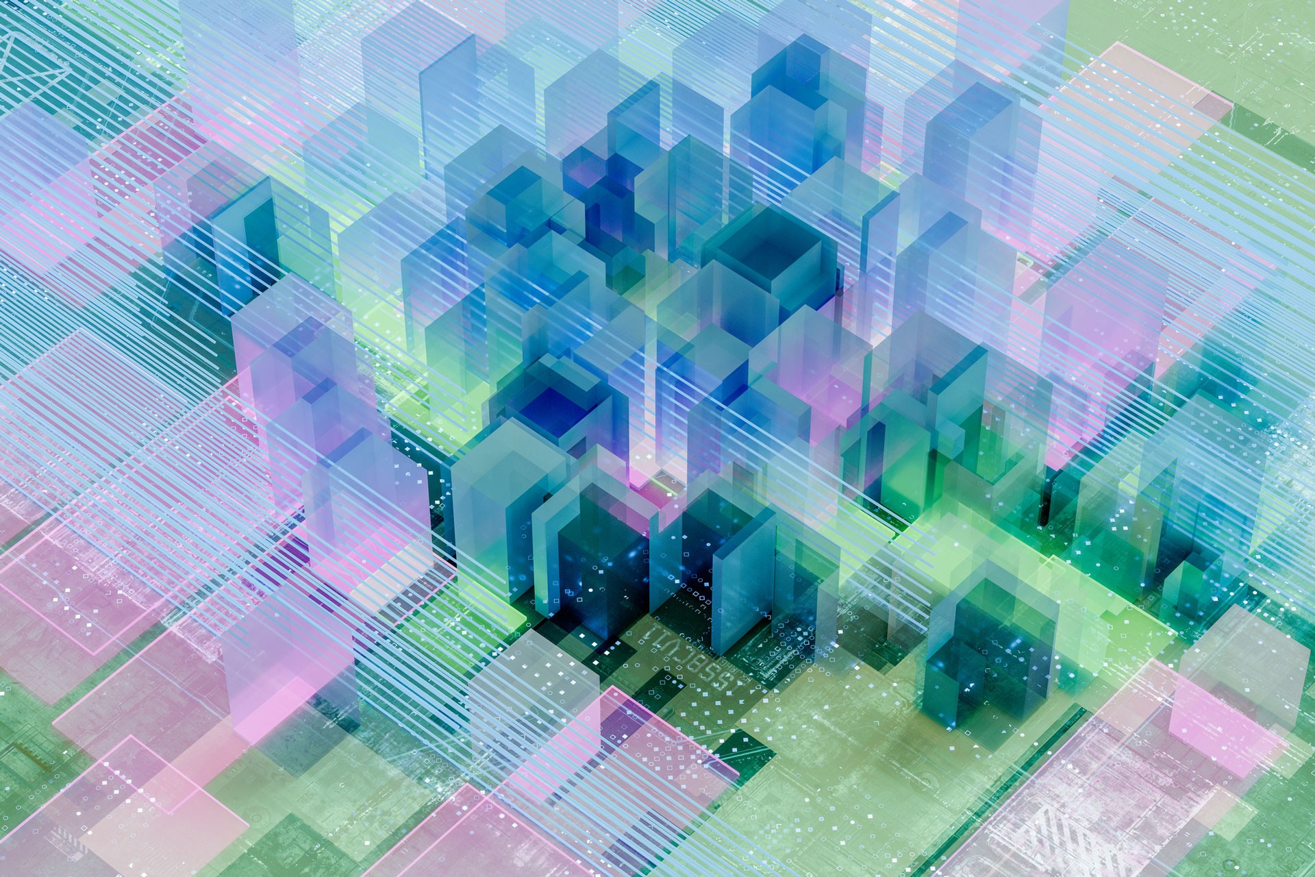 Abstract geometric technology background