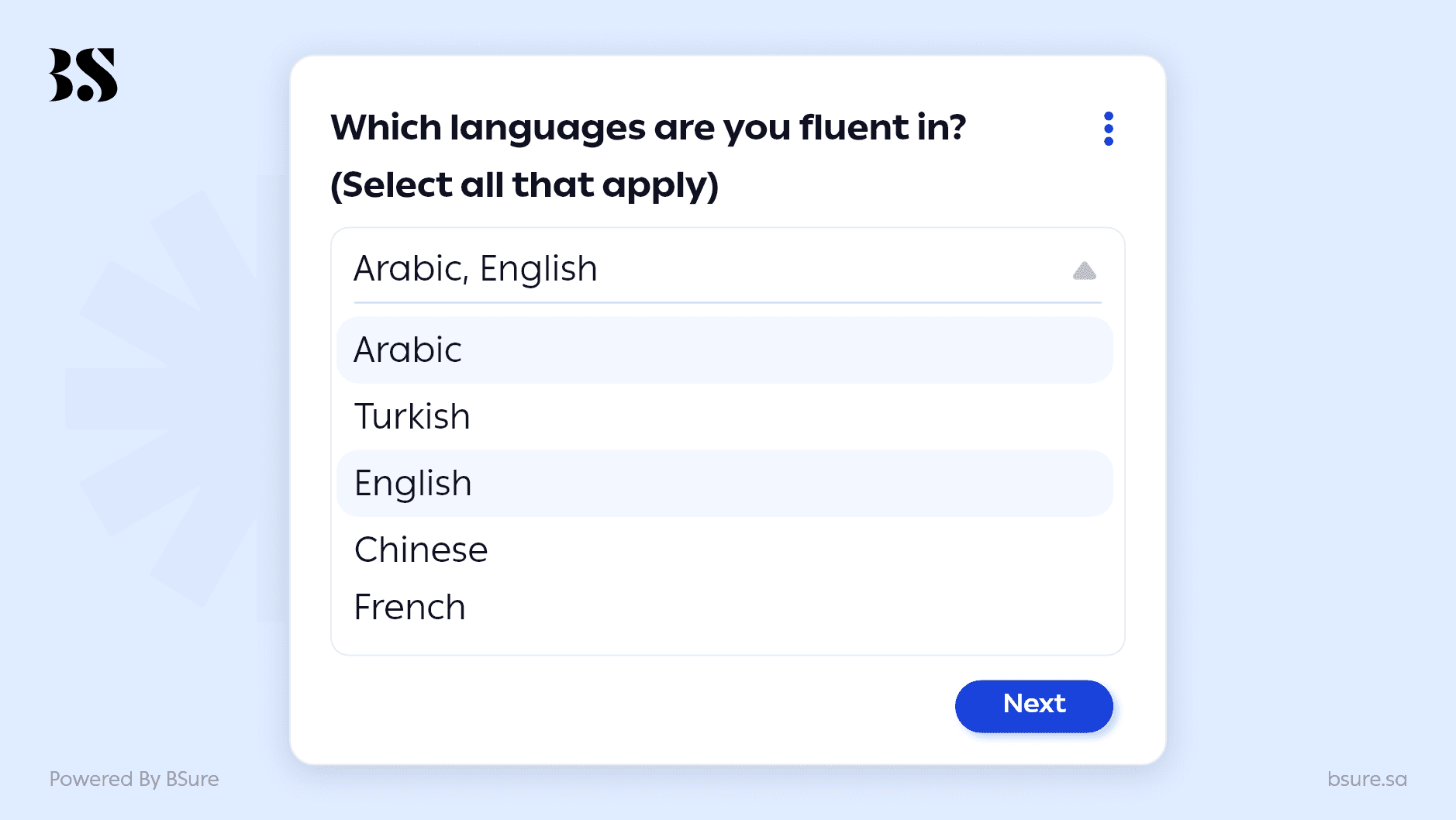 Multi‑selection Dropdown 