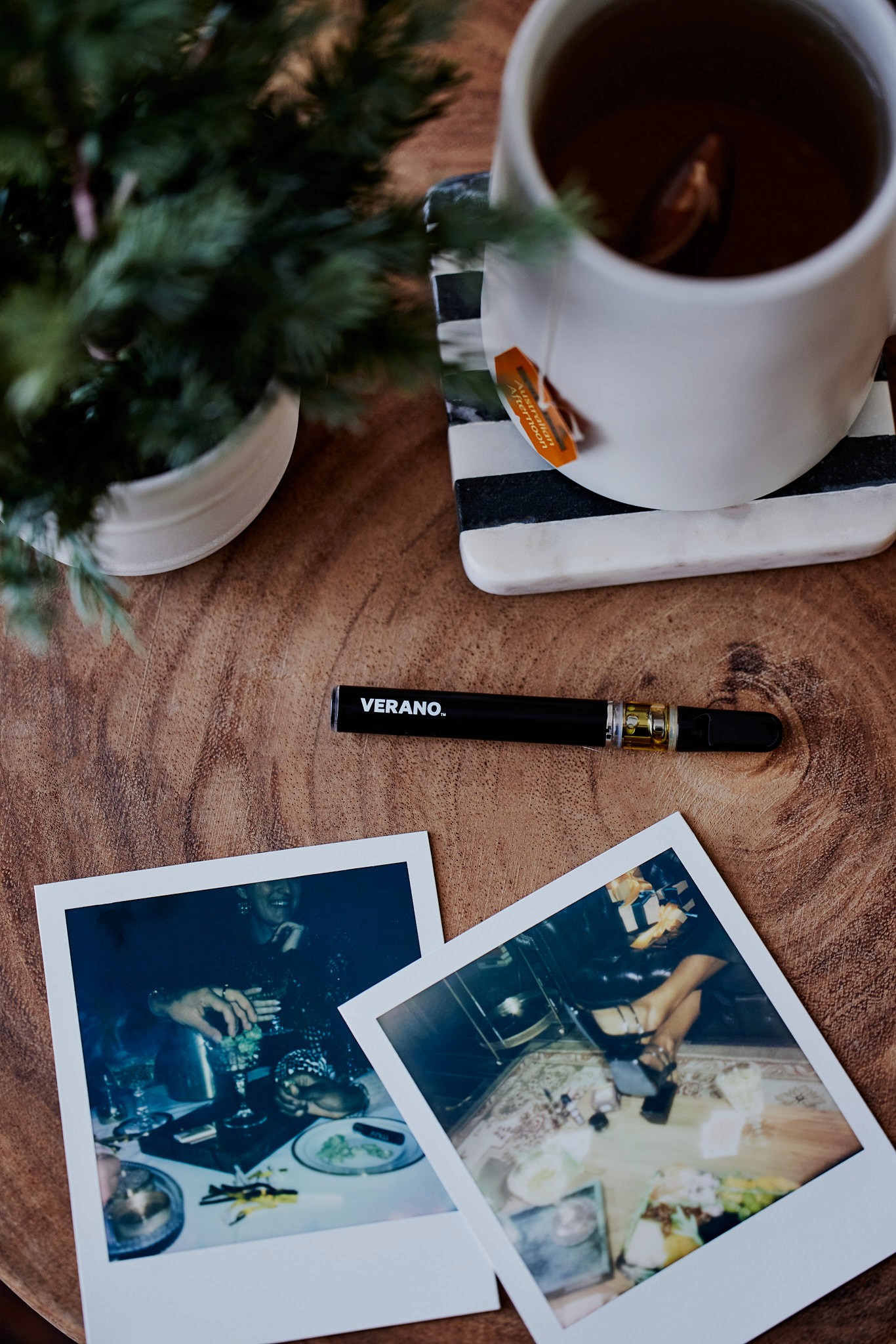 American flag flying against a cloudy sky
