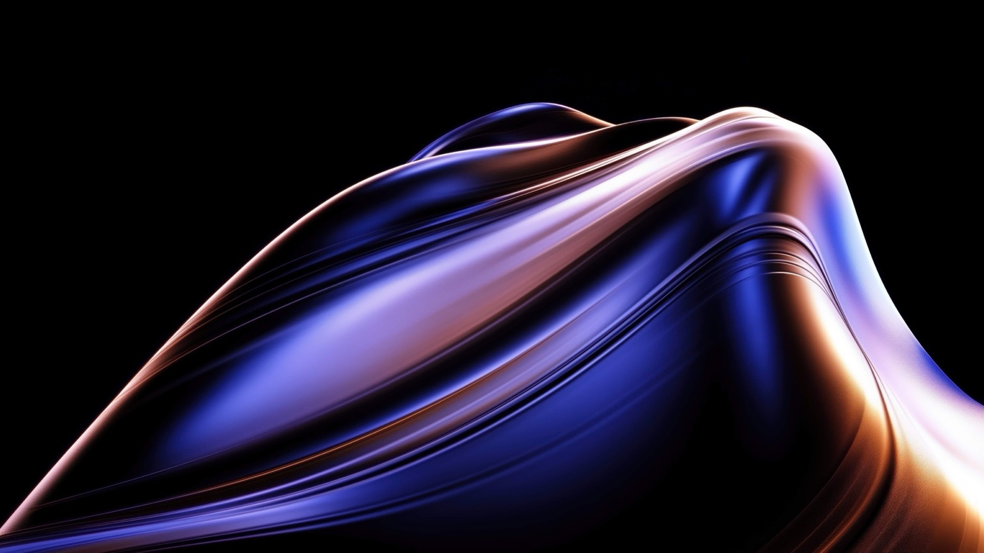 Abstract waves with dark background