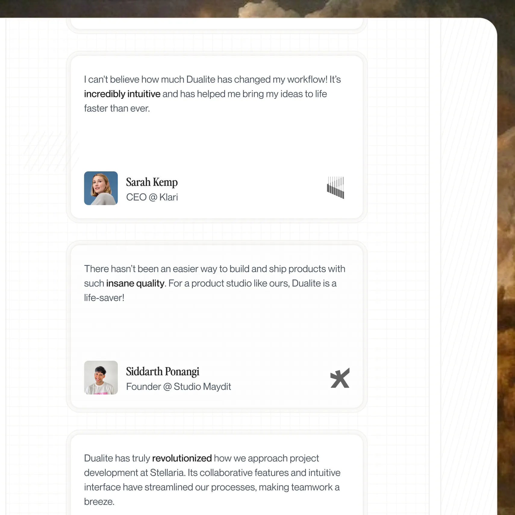 Syncrodesk founder testimonial about improving operational workflows