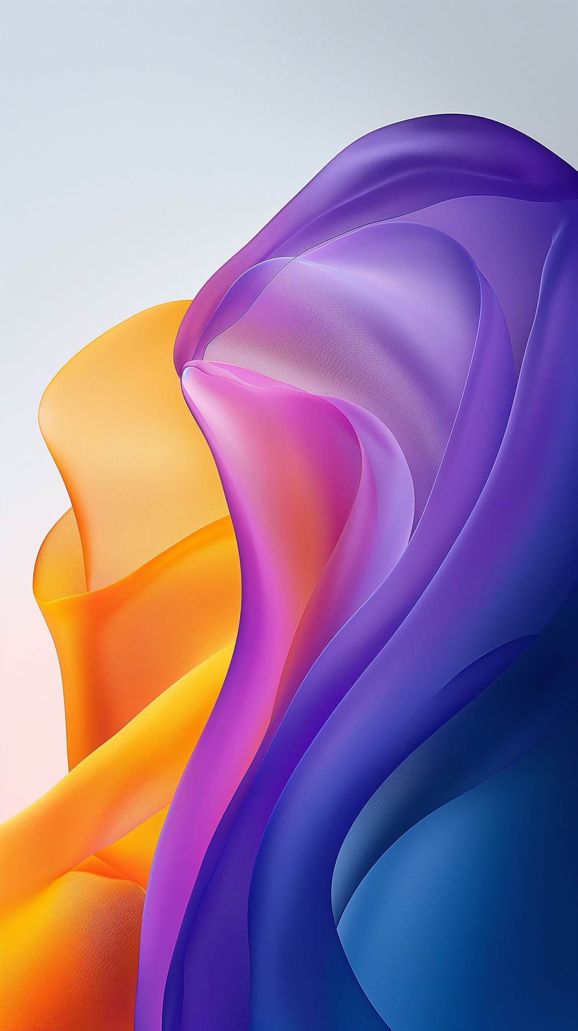 Colourful ribbons used as a background image