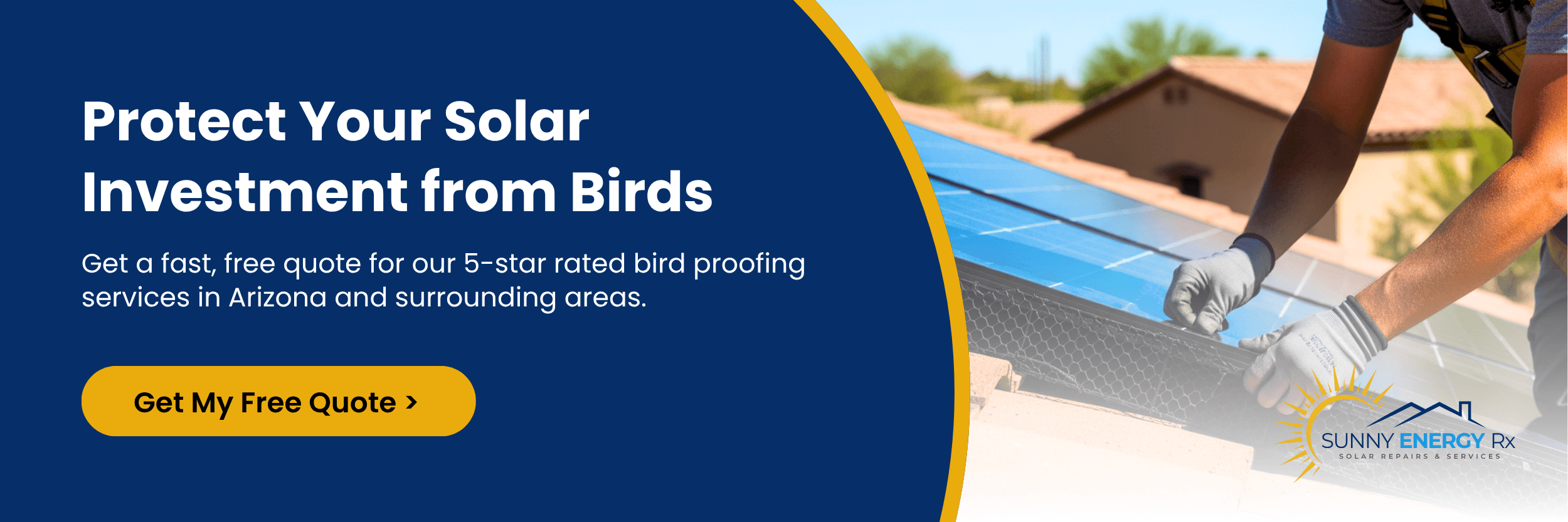 Protect bird proofing solar panels cost in Arizona 