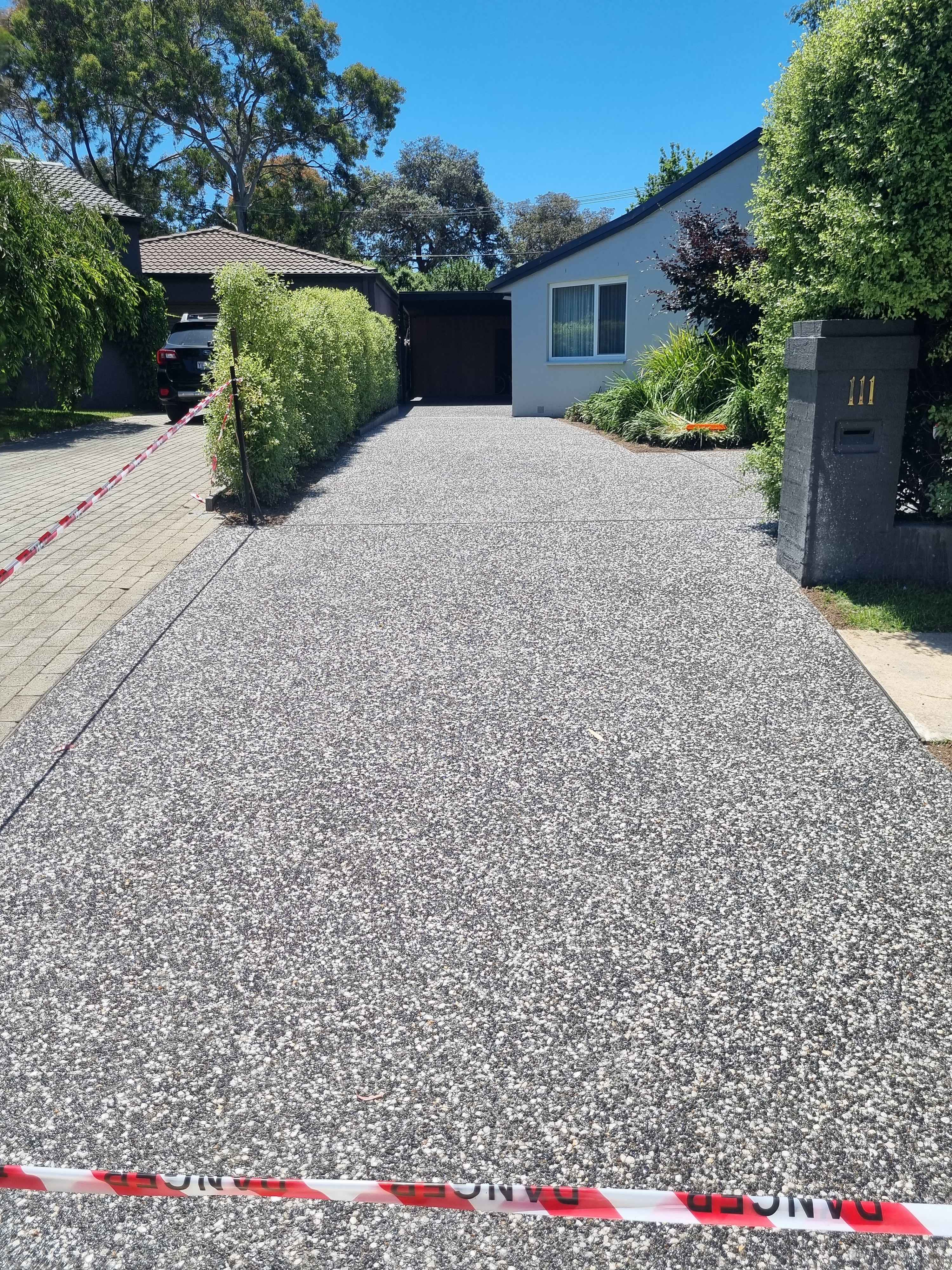 Exposed Aggregate Driveway