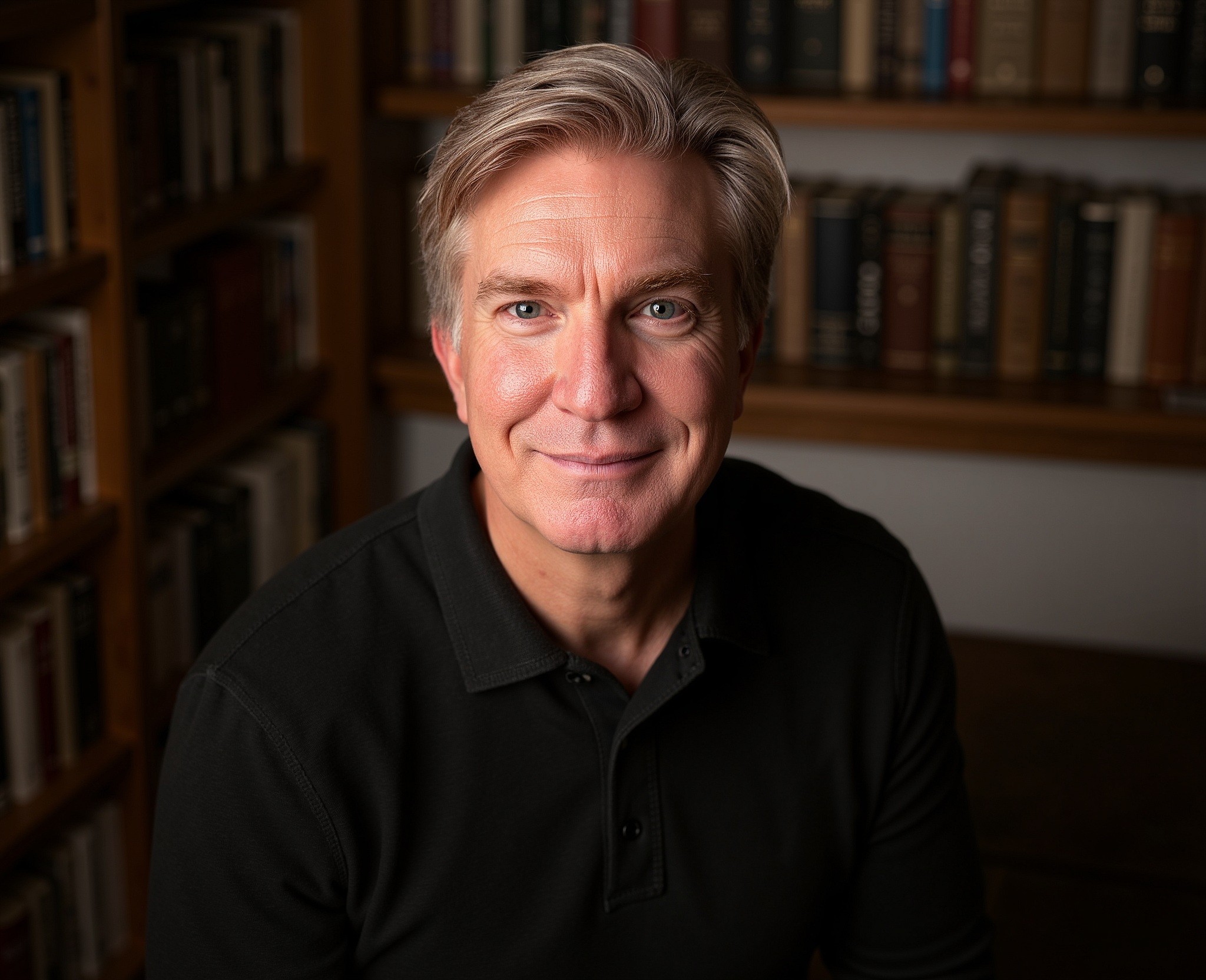 person sitting in a chair in front of a man