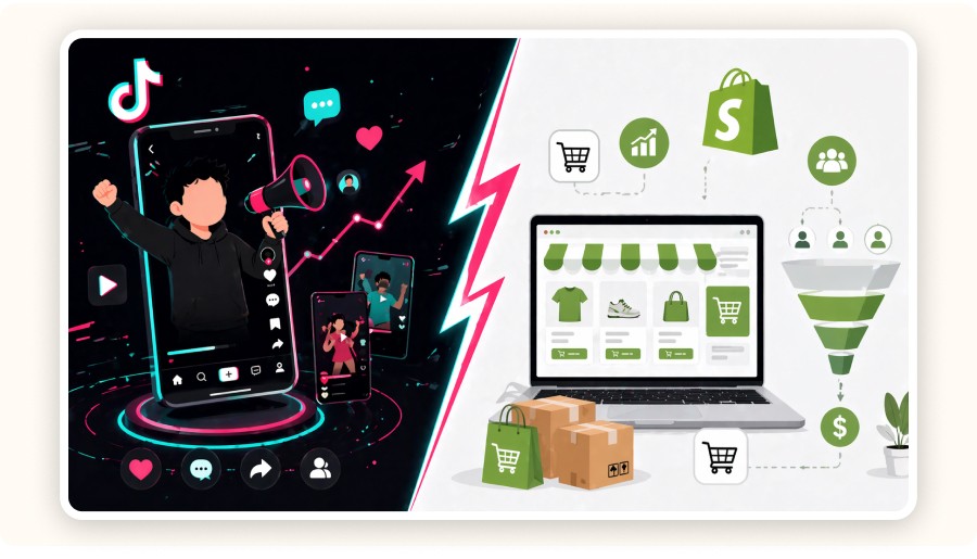 TikTok vs Shopify