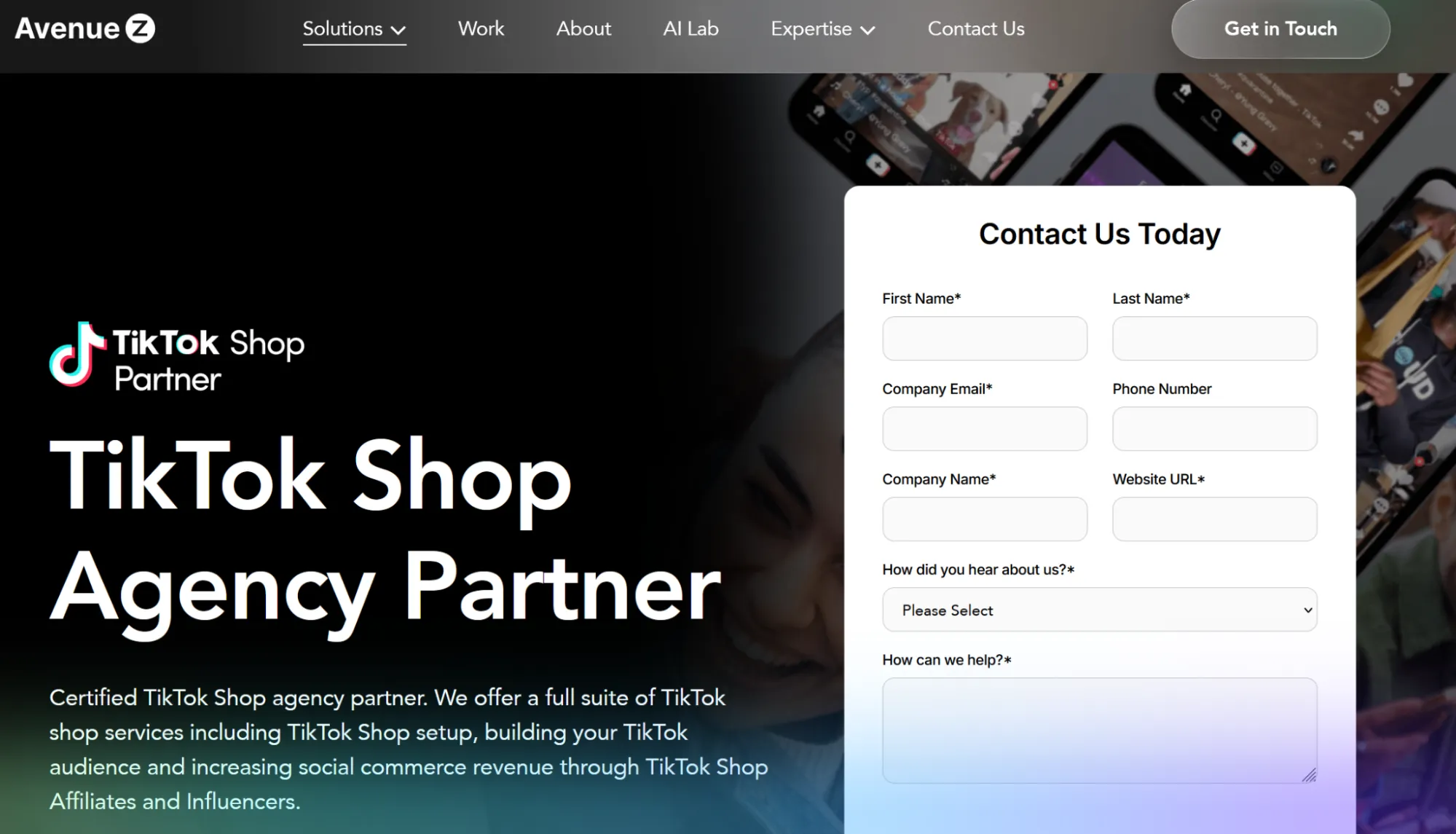 TikTok Shop Agency - Avenue Z
