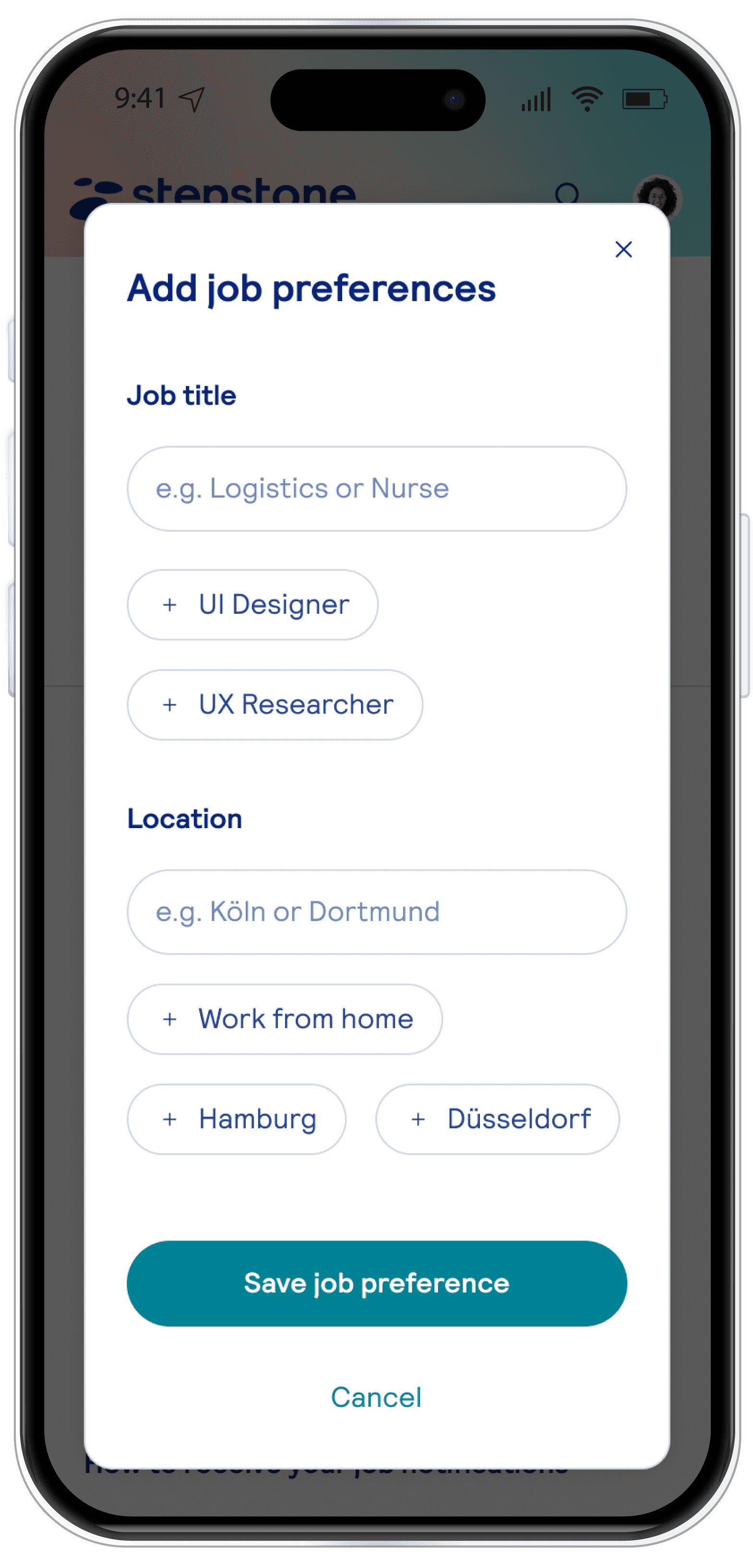 redesigned editing a job alert