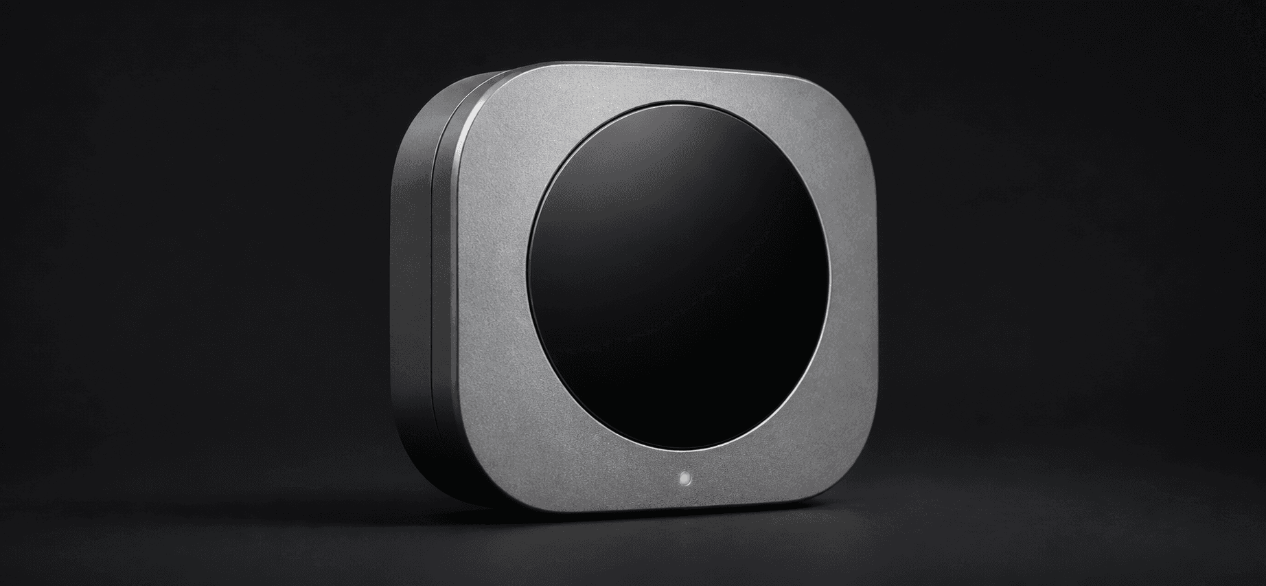Smart thermostat with bead-blasted aluminum finish