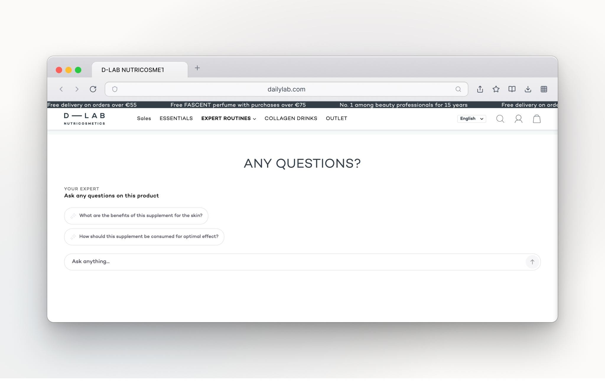 Dailylab.co.uk AI shopping assistant