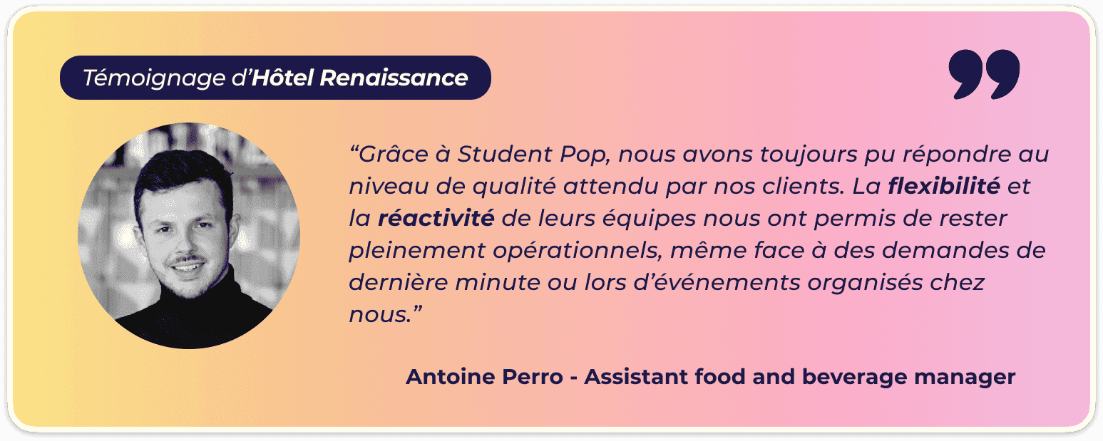Verbatim client Hôtel renaissance
