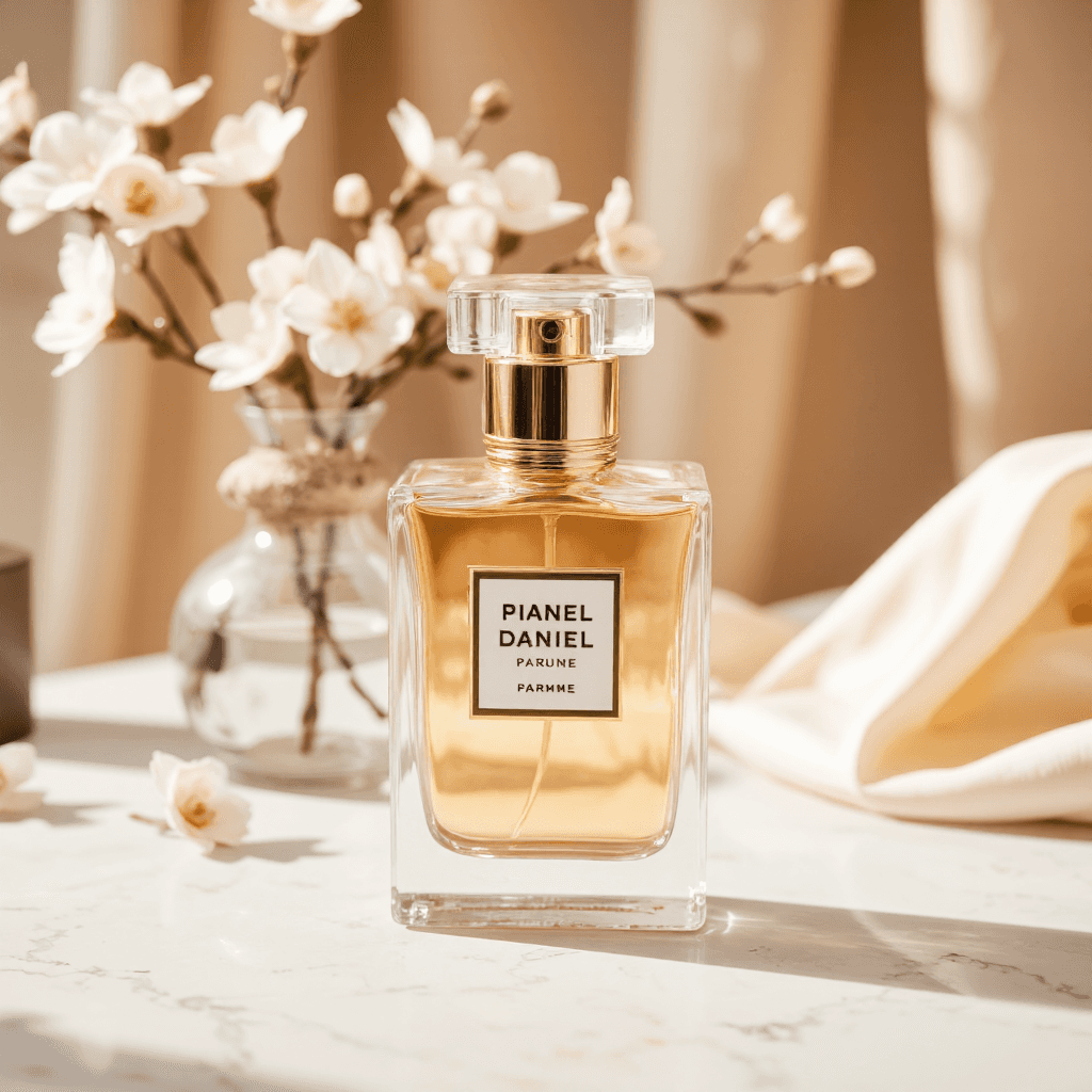 product photography of perfume