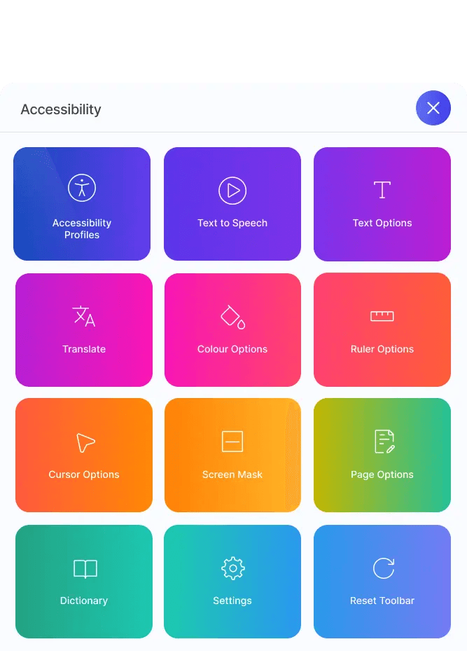 Adjustable Widget shown in full colour
