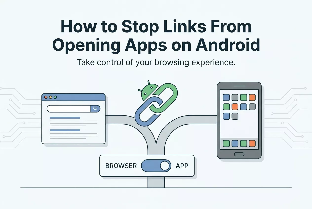 Choosing whether an Android web link opens in a browser or an app