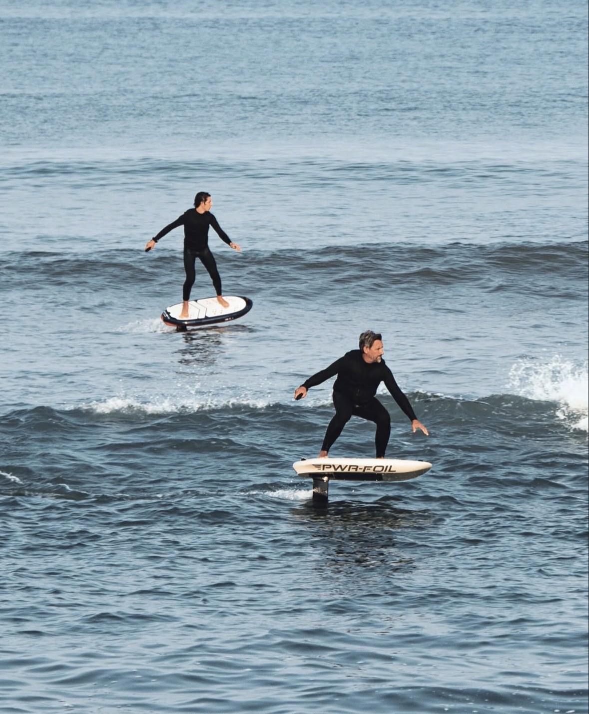 A man surfing